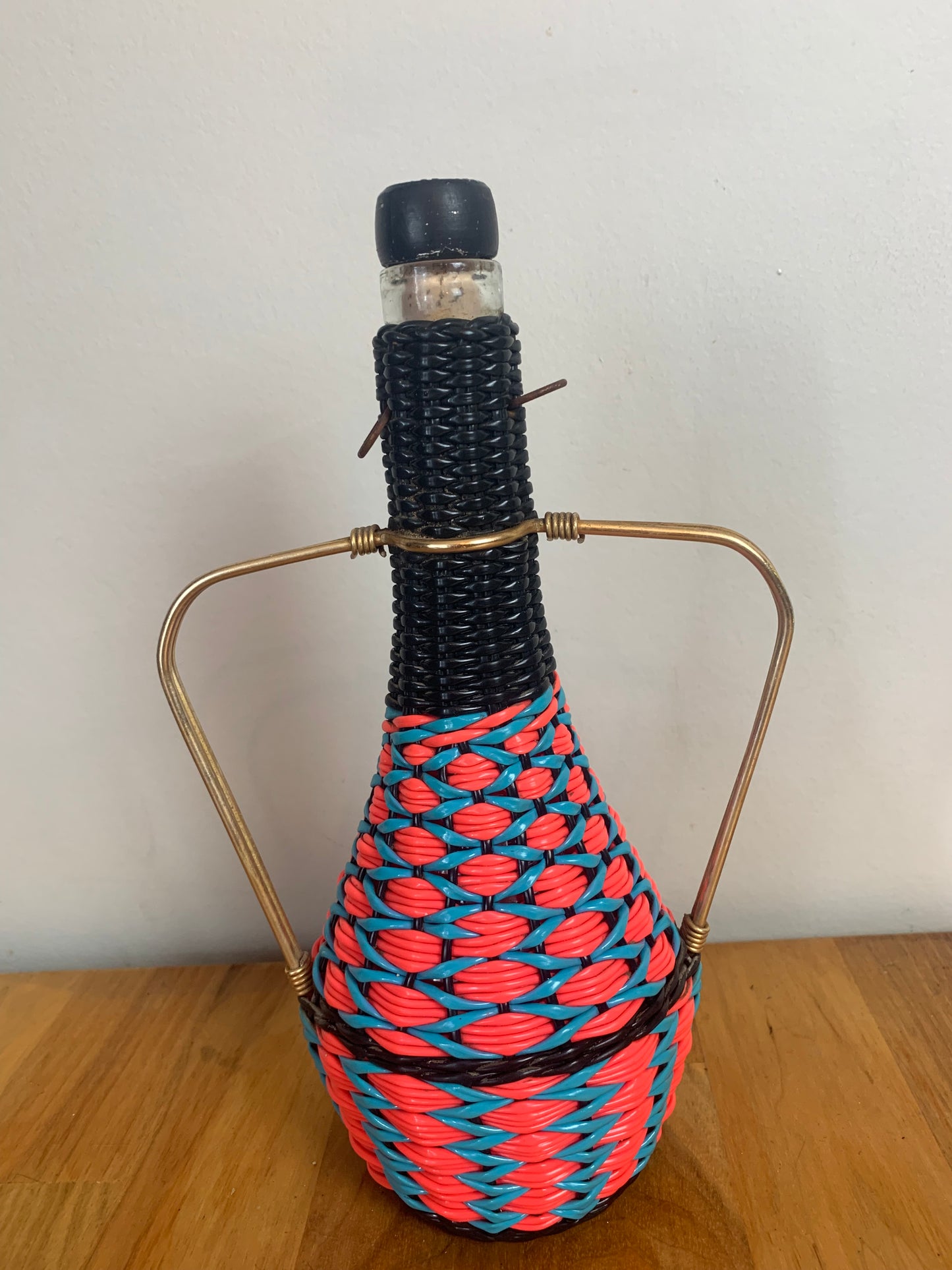 Bouteille scoubidou vintage