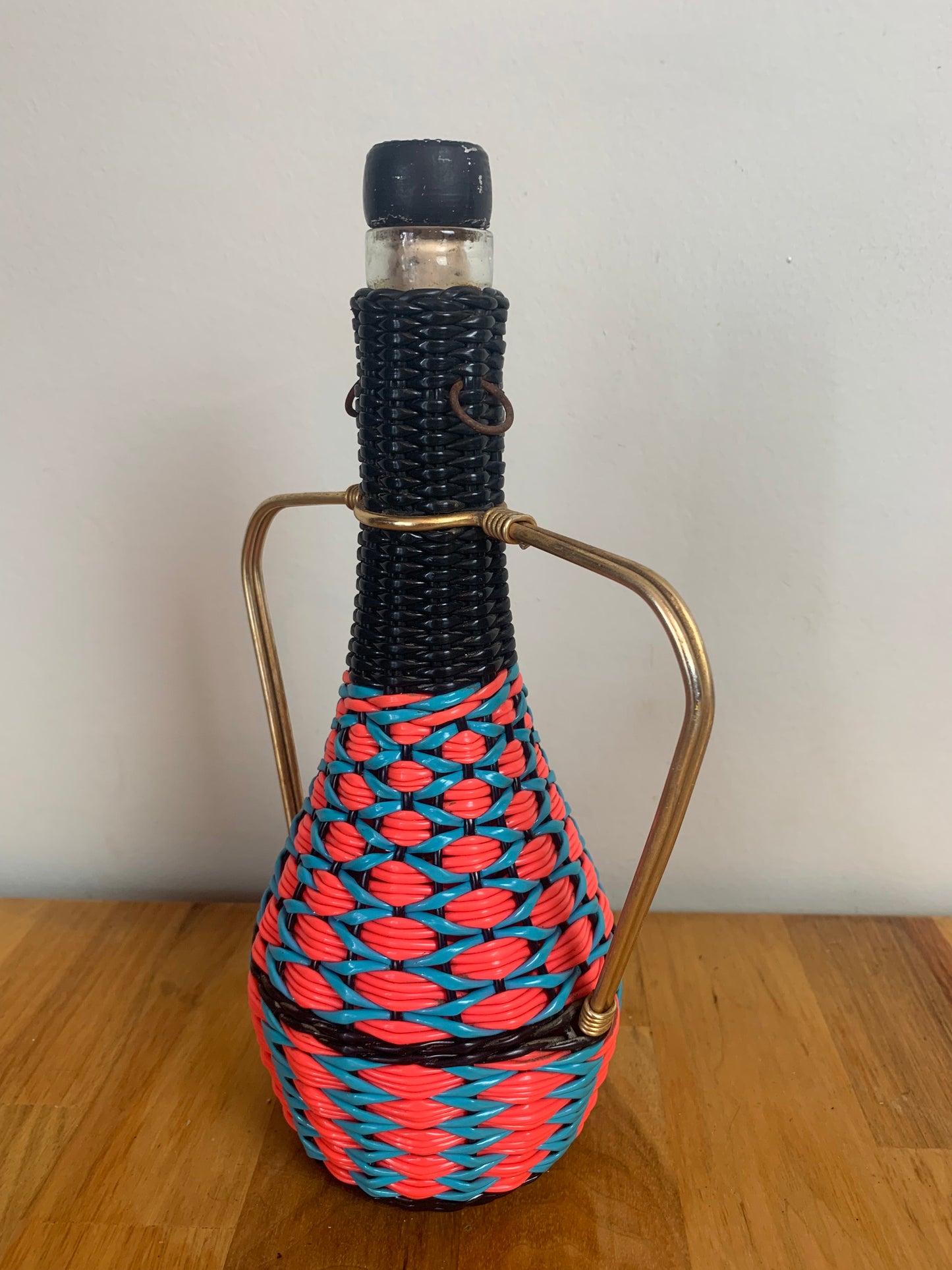 Bouteille scoubidou vintage