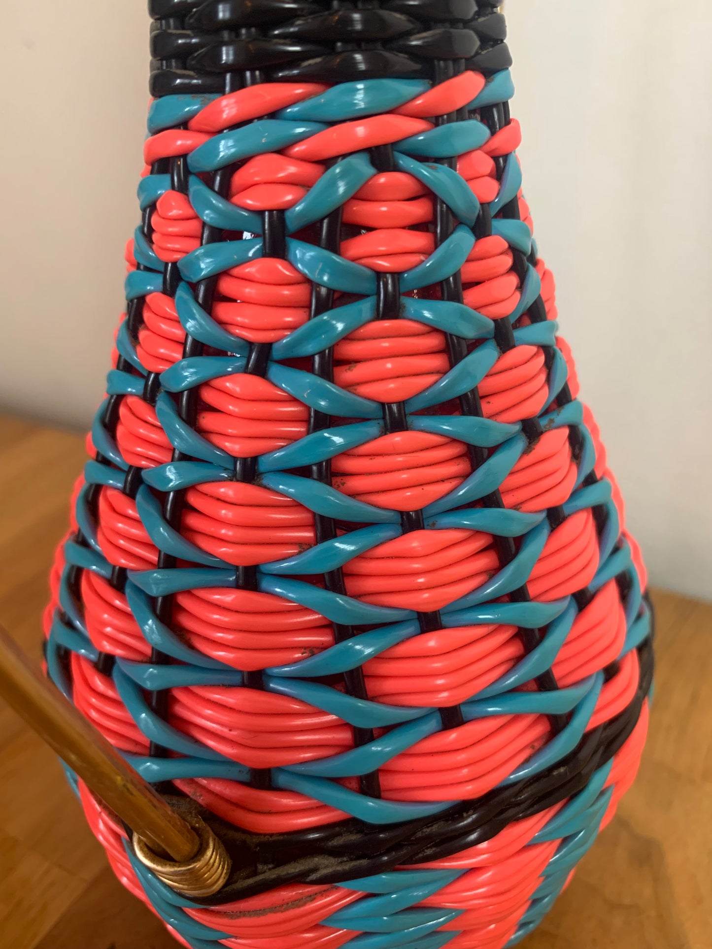 Bouteille scoubidou vintage