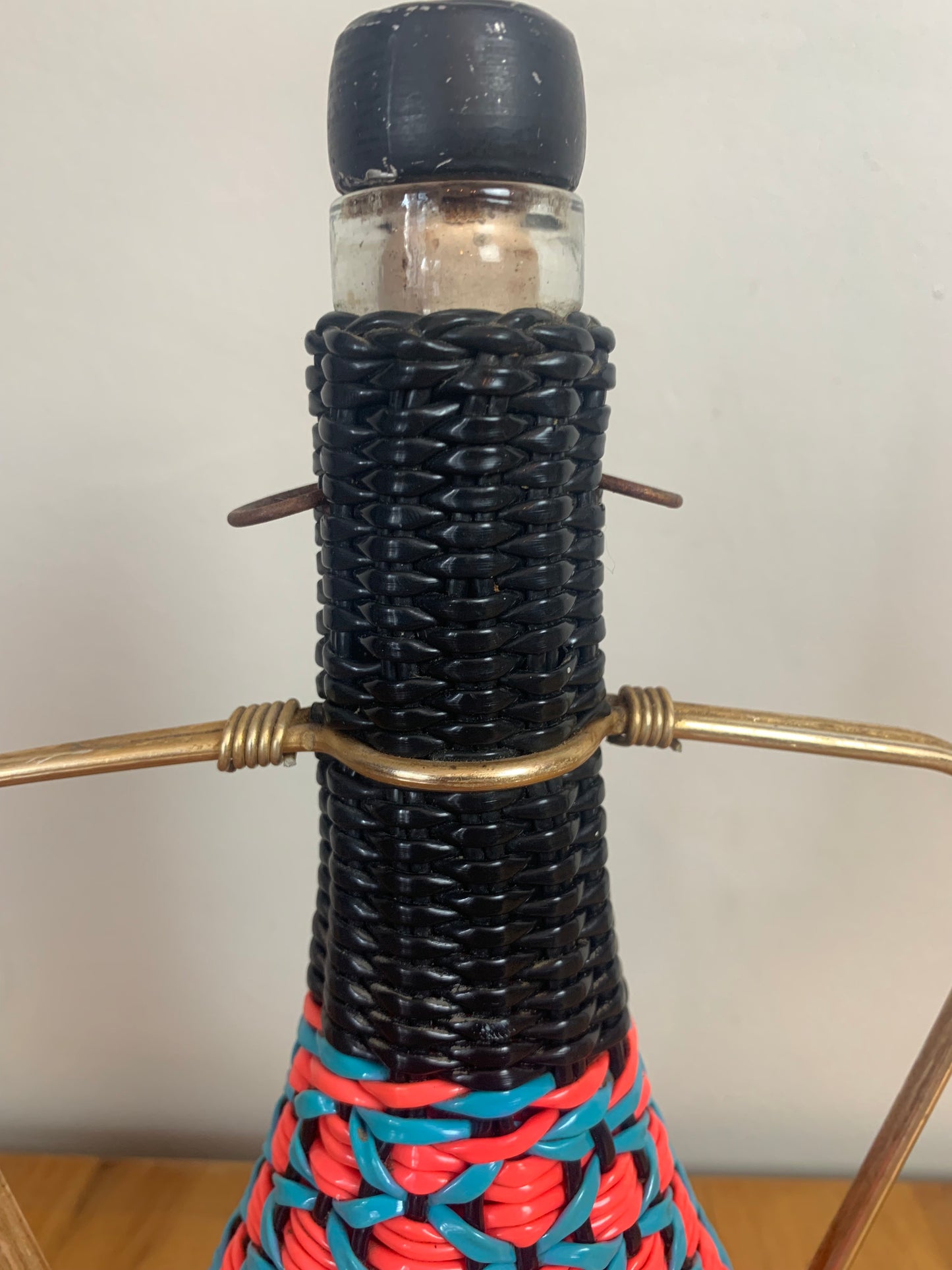 Bouteille scoubidou vintage