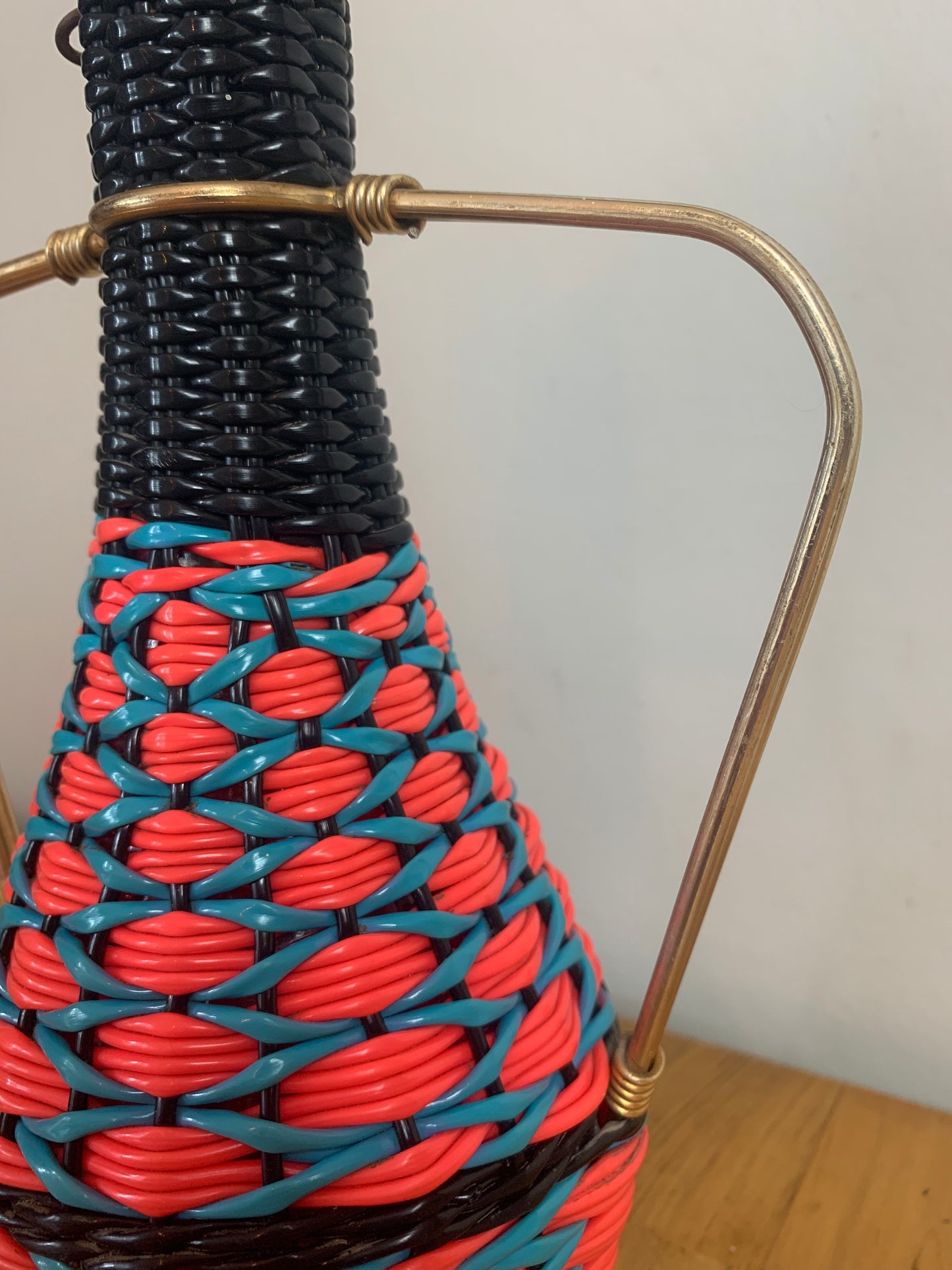 Bouteille scoubidou vintage