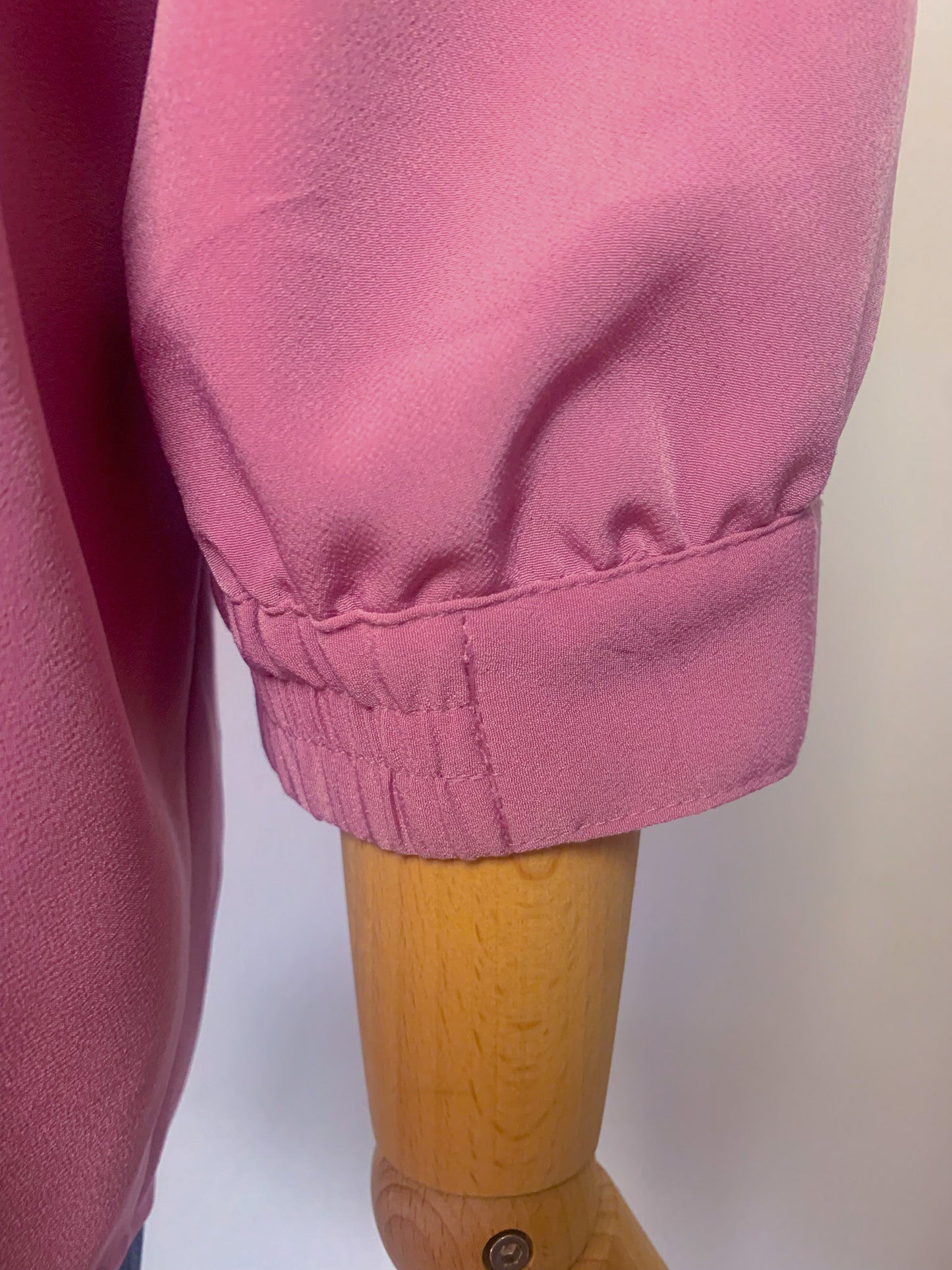 Blouse manches mi longues vieux rose foncé vintage