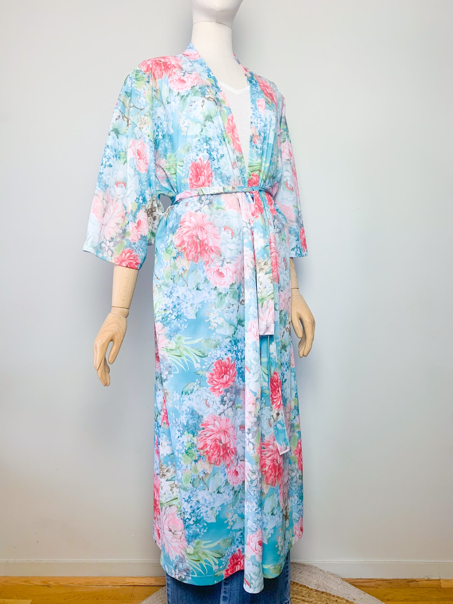 Veste longue légère ou robe de chambre vintage