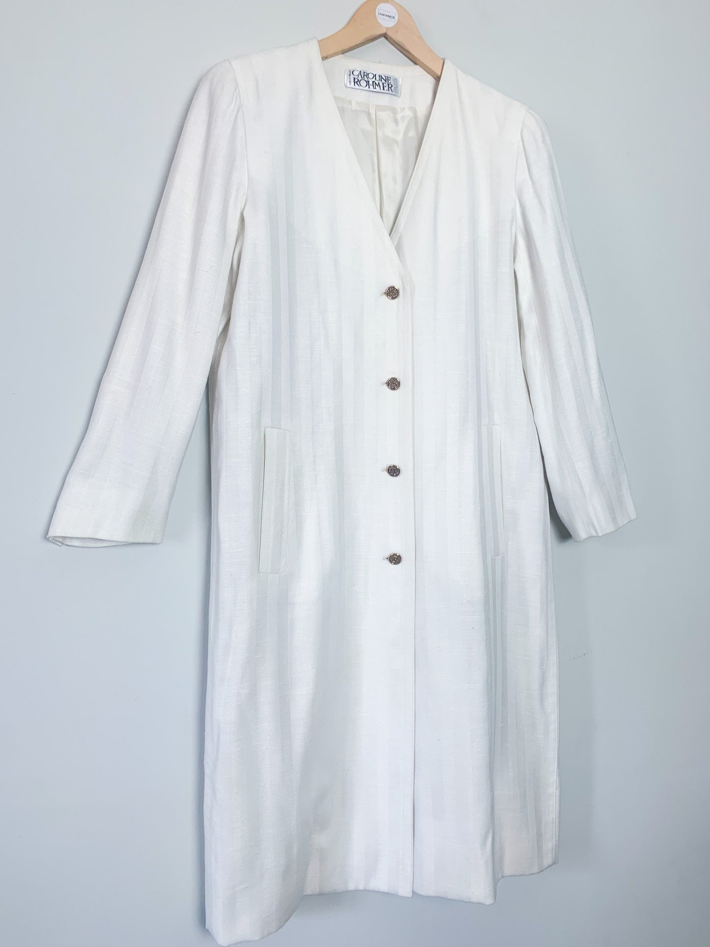 Veste robe crème vintage Caroline Rohmer