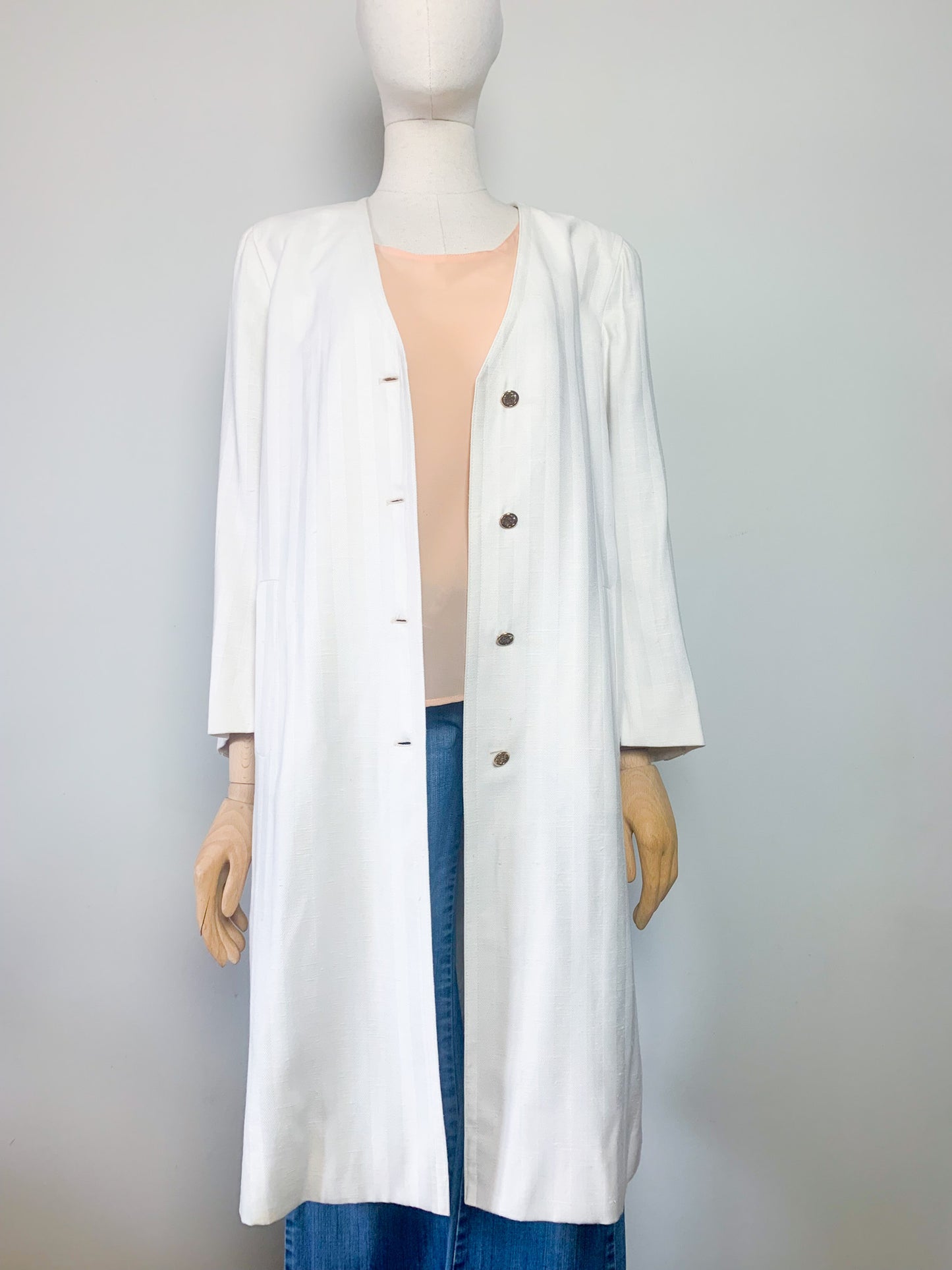 Veste robe crème vintage Caroline Rohmer