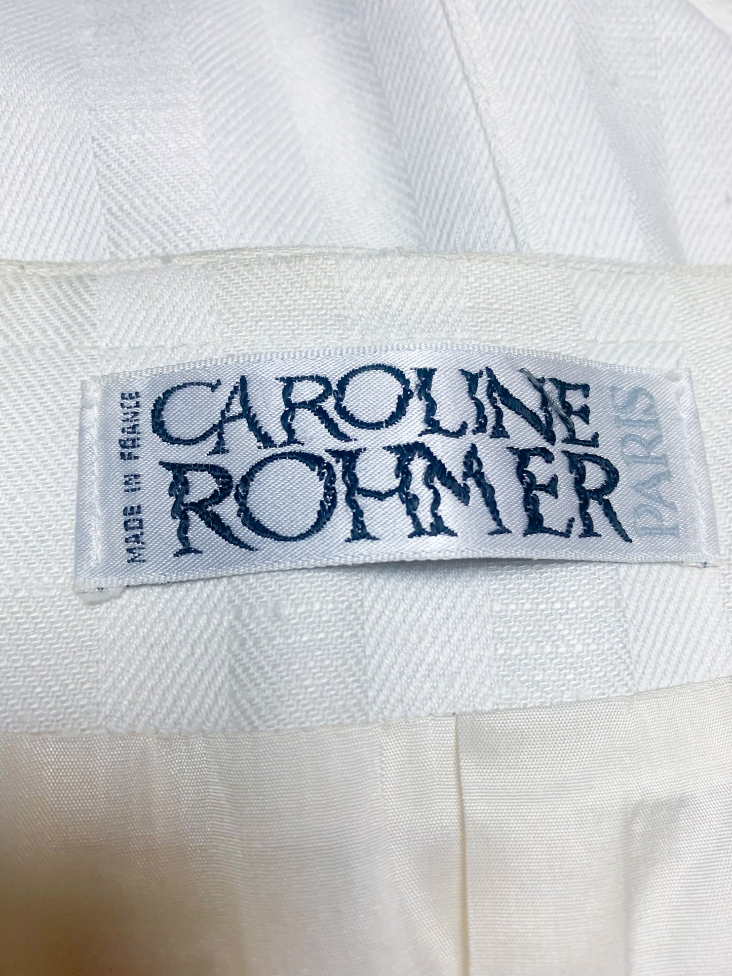 Veste robe crème vintage Caroline Rohmer