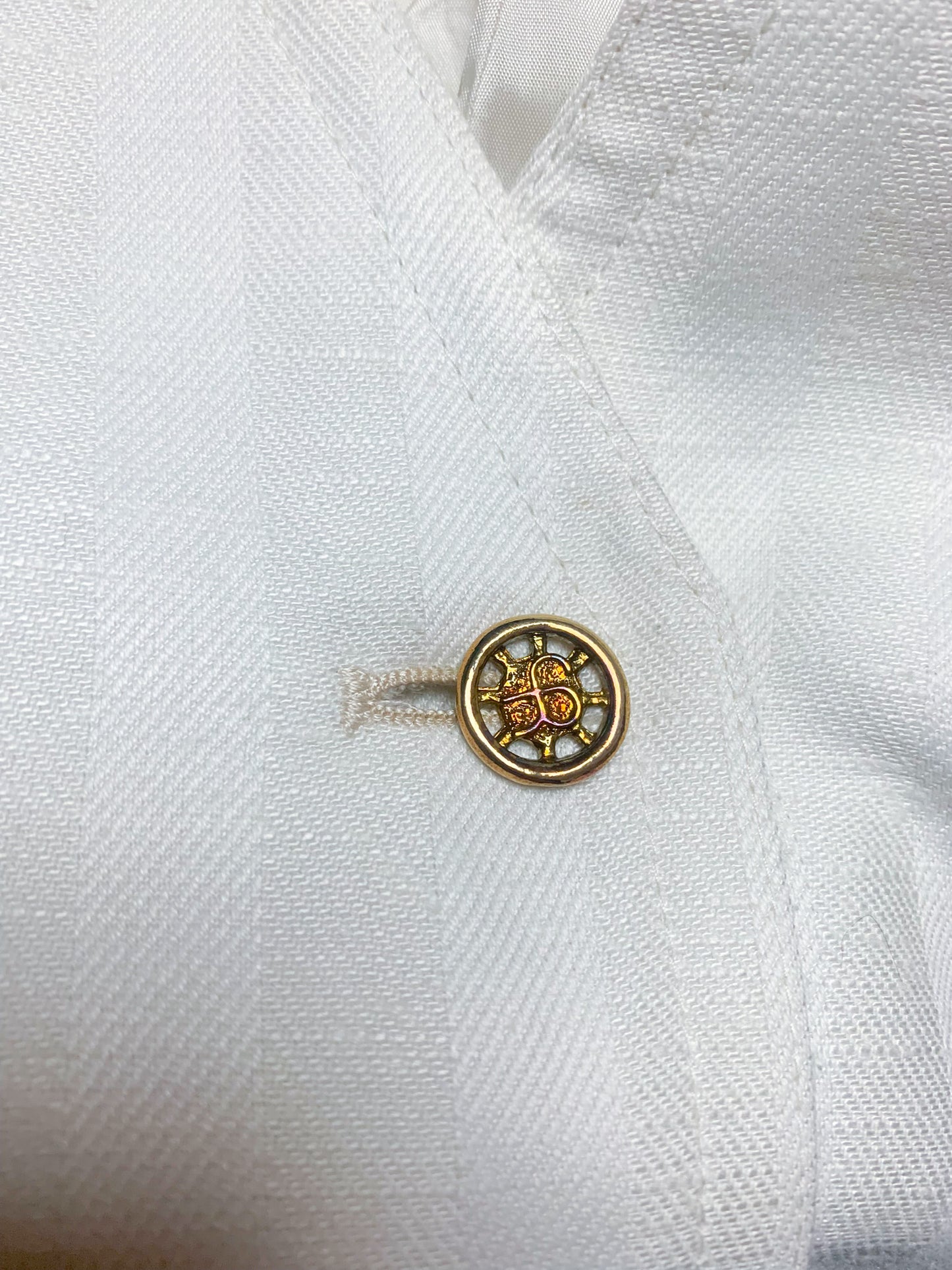 Veste robe crème vintage Caroline Rohmer