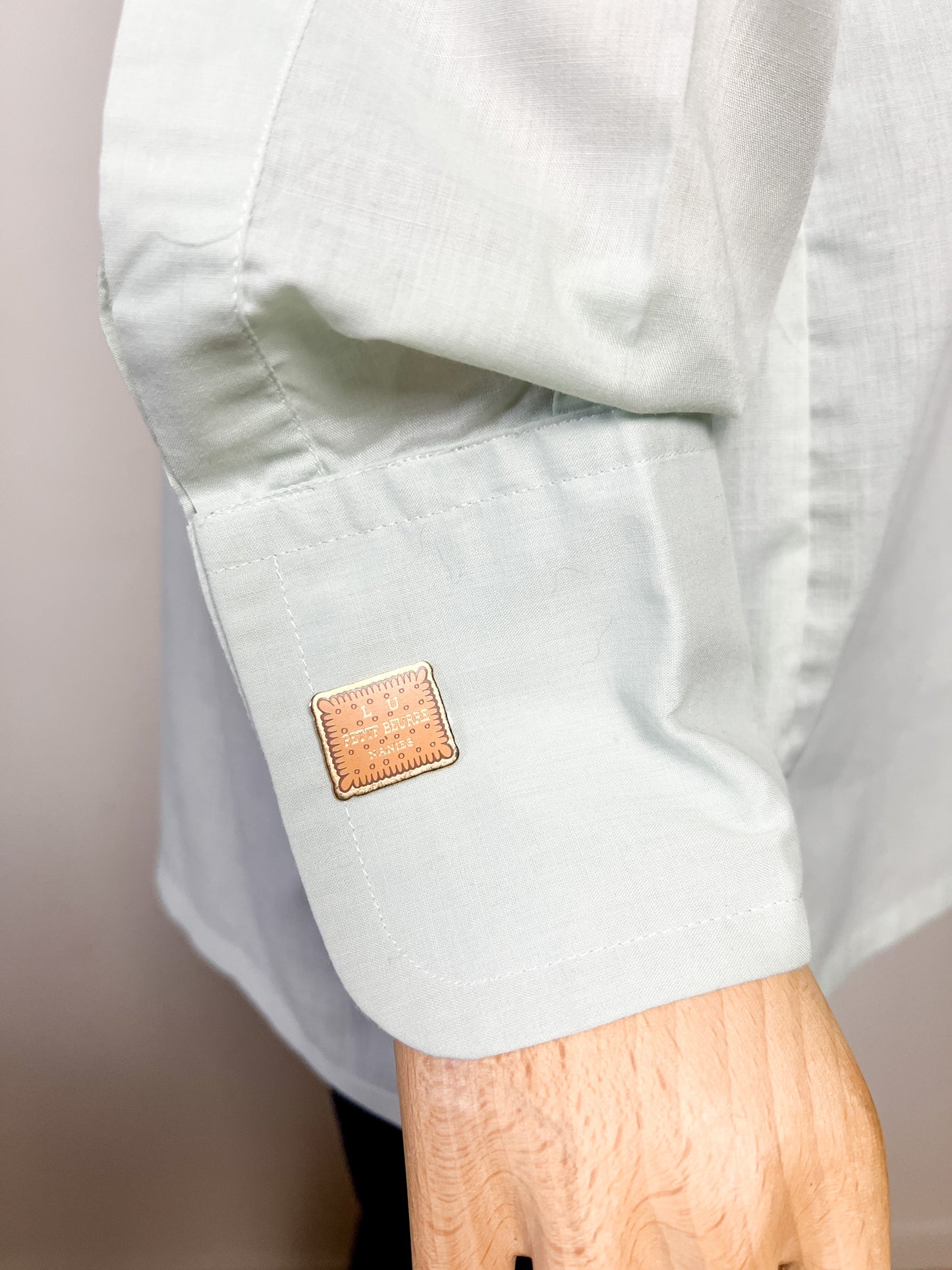 Chemise Pierre Cardin Luxe Vintage Années 70 - Col Pelle à Tarte - Poignets Mousquetaires - T. 39 (40 FR)