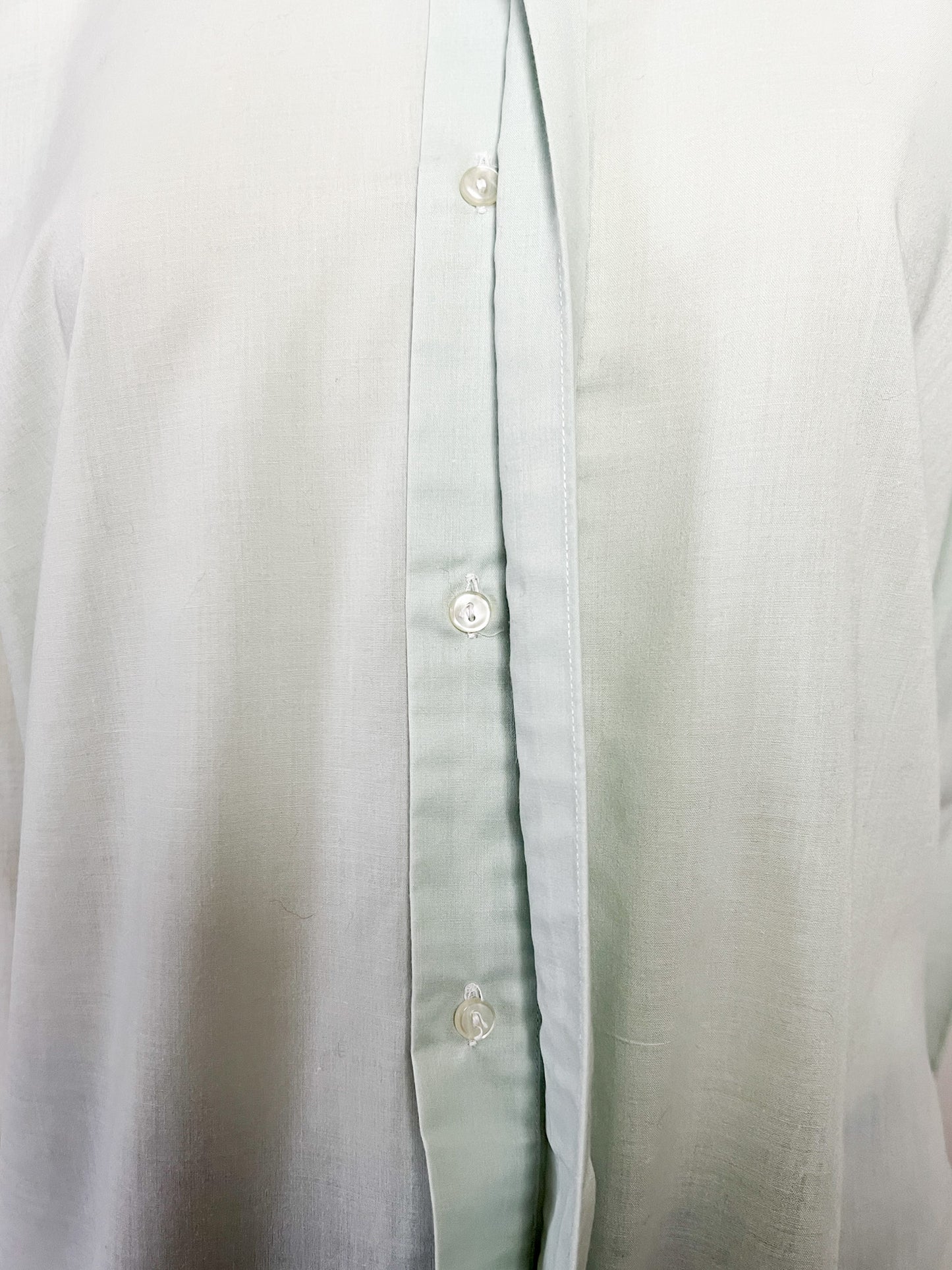 Chemise Pierre Cardin Luxe Vintage Années 70 - Col Pelle à Tarte - Poignets Mousquetaires - T. 39 (40 FR)