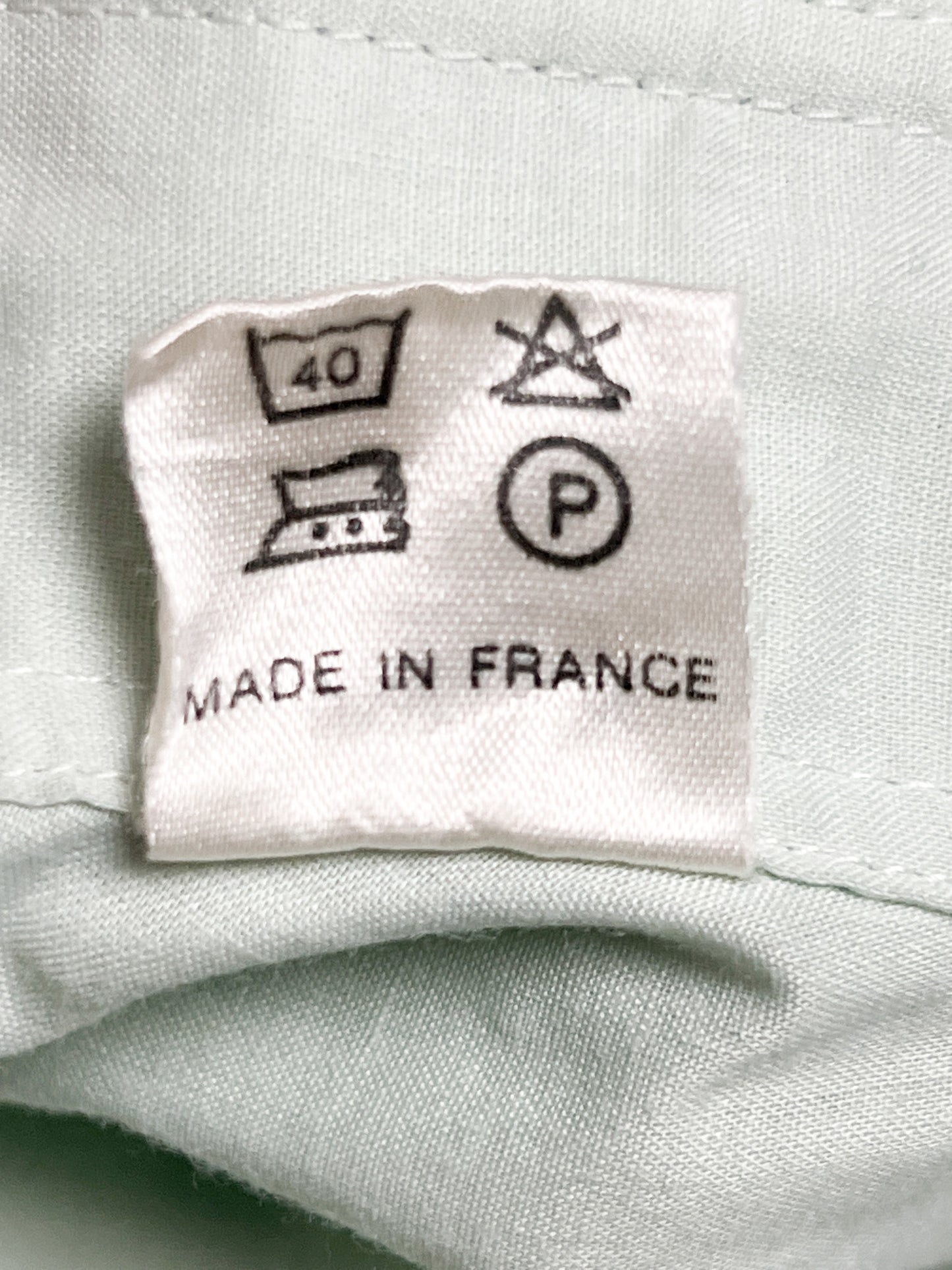 Chemise Pierre Cardin Luxe Vintage Années 70 - Col Pelle à Tarte - Poignets Mousquetaires - T. 39 (40 FR)