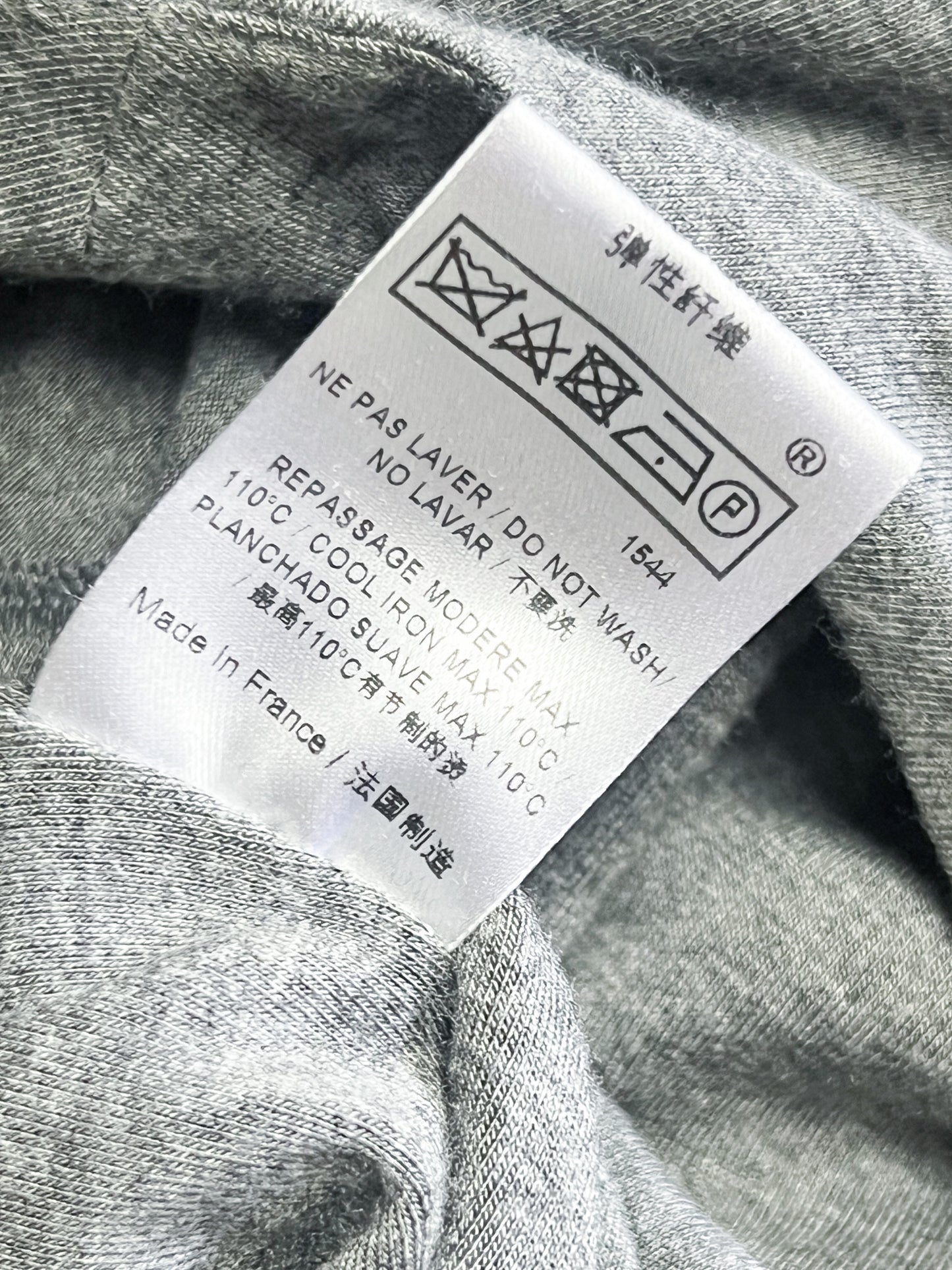 Robe Tara Jarmon Grise - Col Danseuse & Dos V - Viscose Élastiquée T. 36