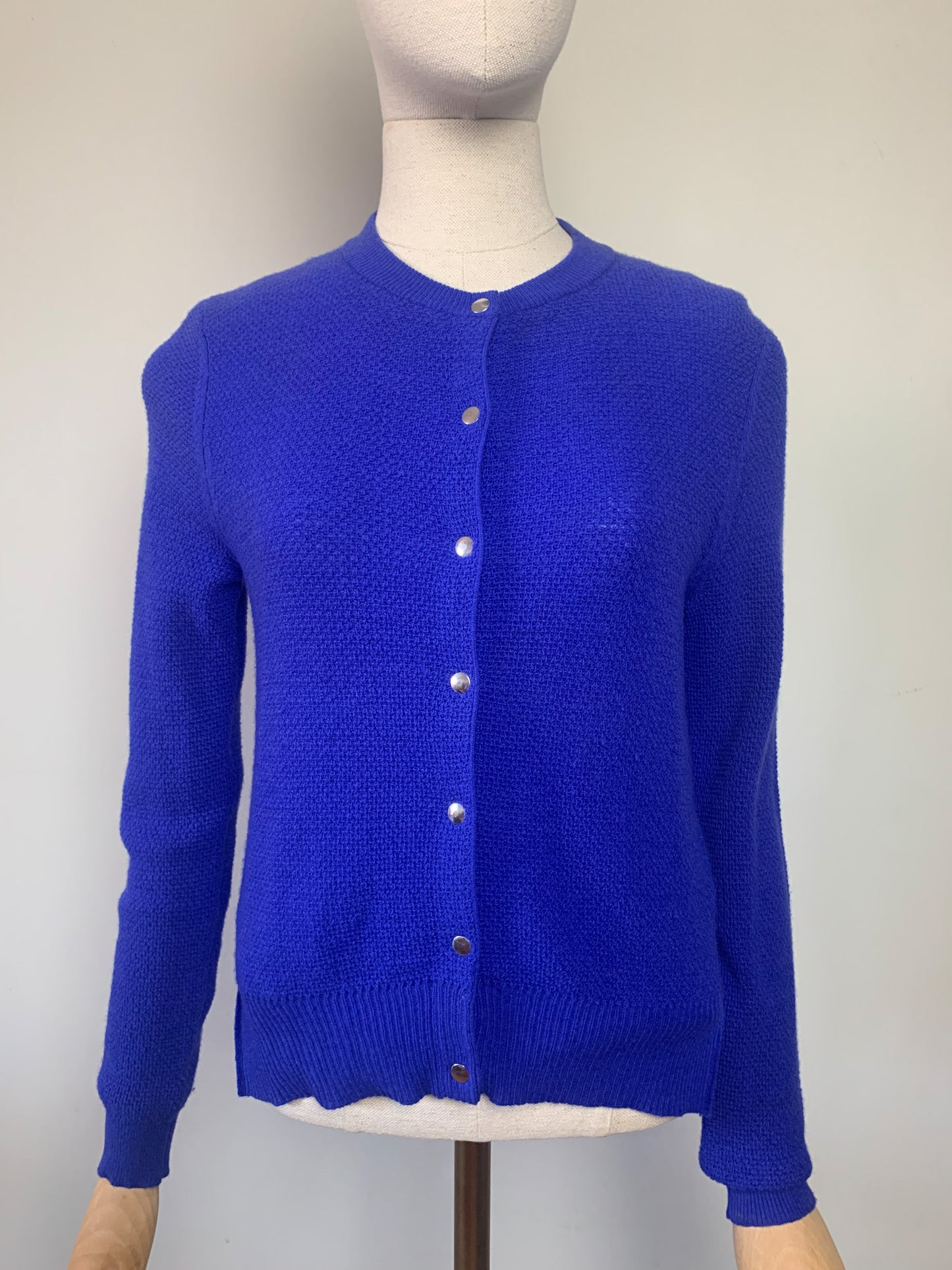Cardigan bleu Klein pure laine Rodier