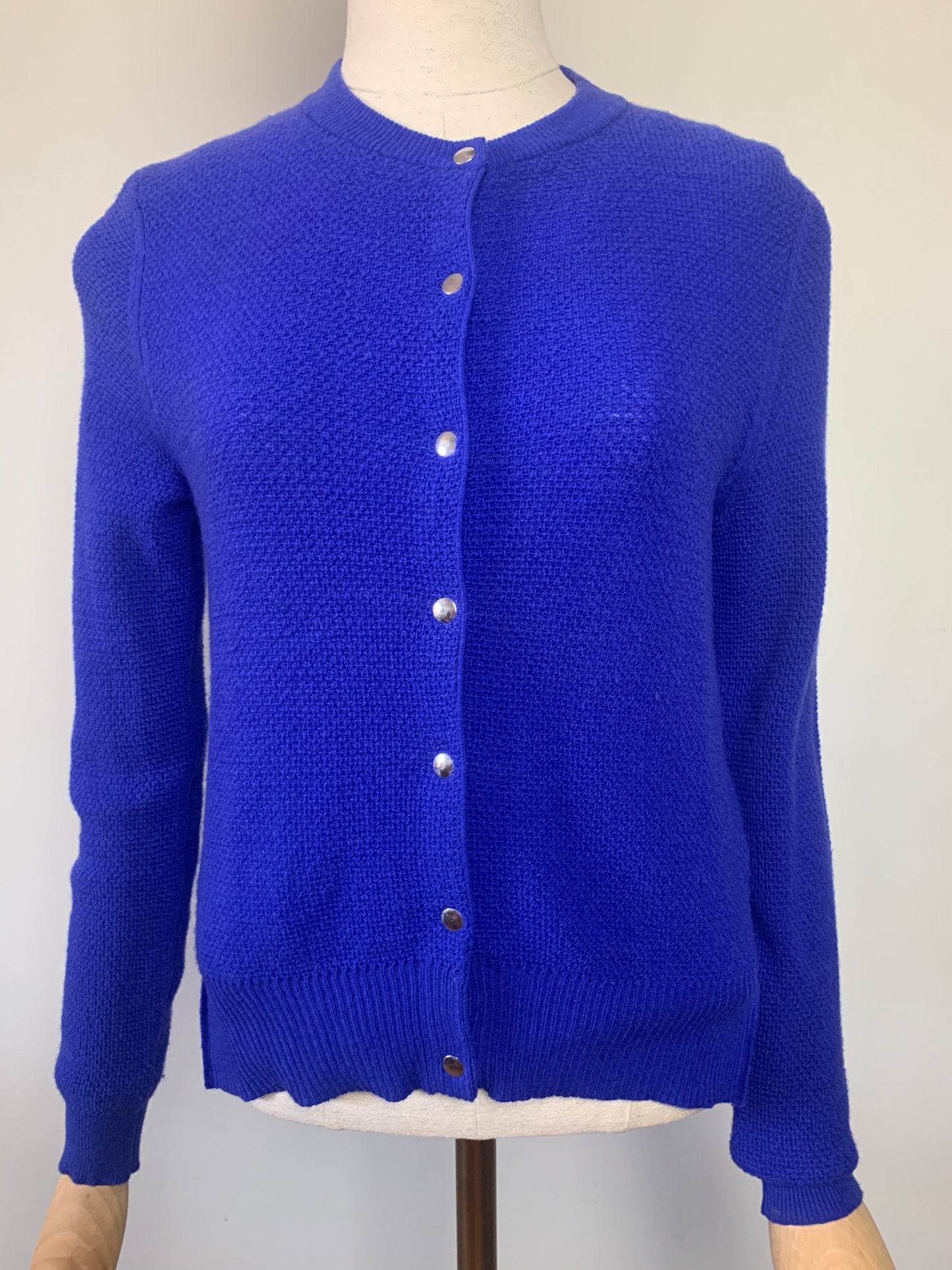 Cardigan bleu Klein pure laine Rodier