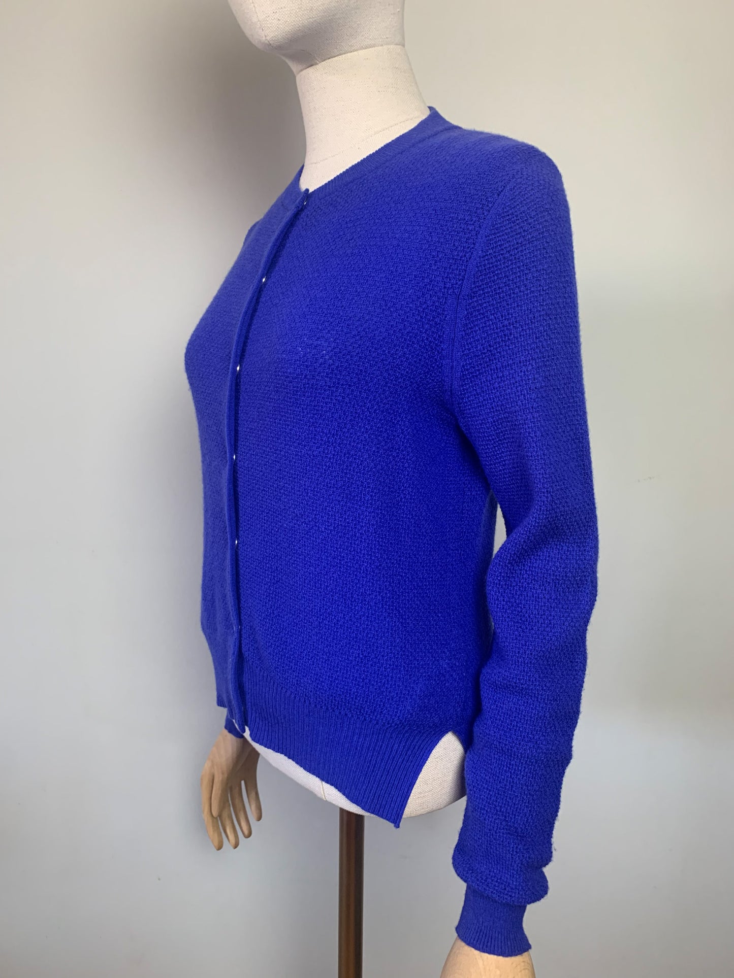 Cardigan bleu Klein pure laine Rodier