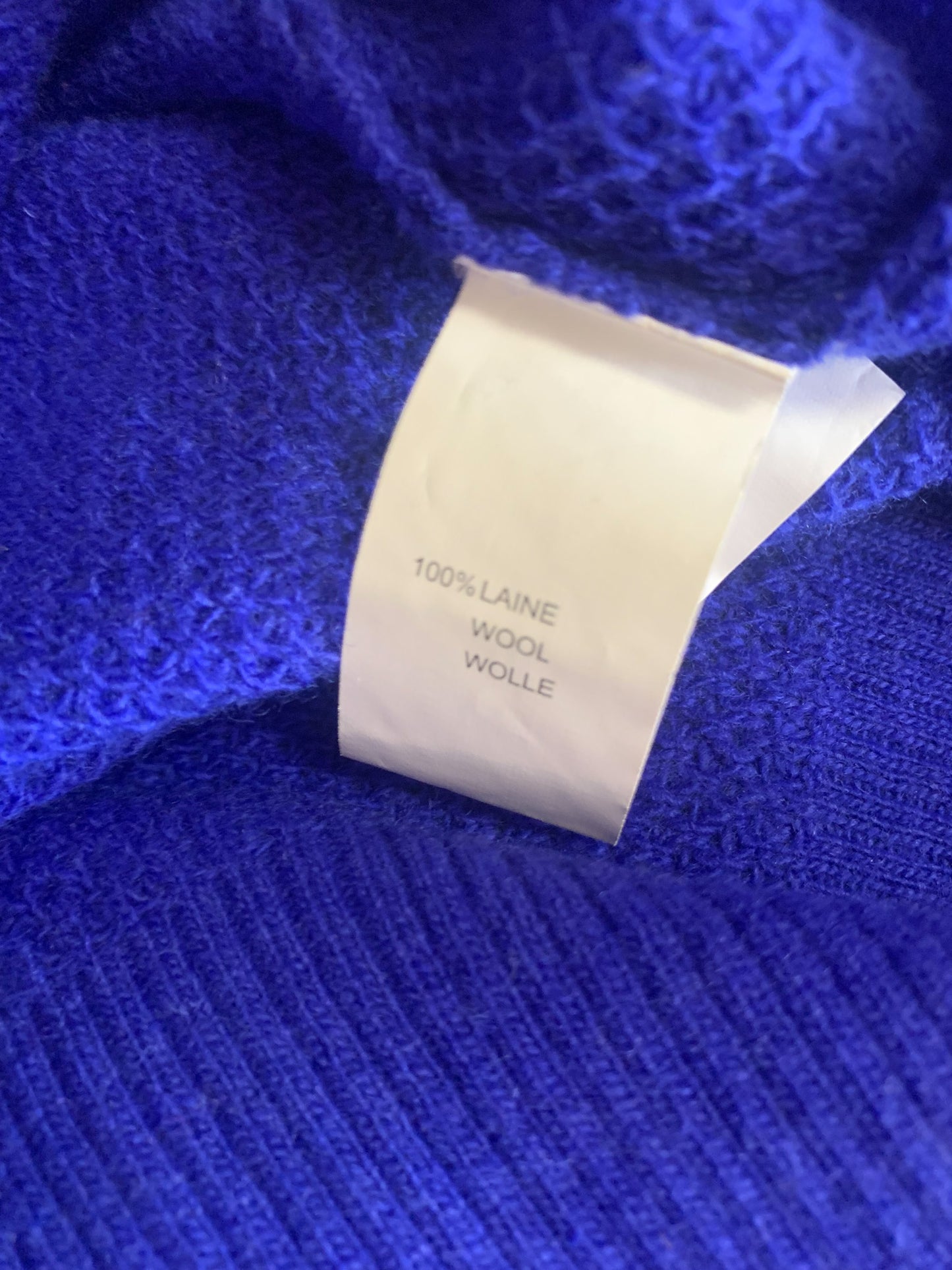Cardigan bleu Klein pure laine Rodier