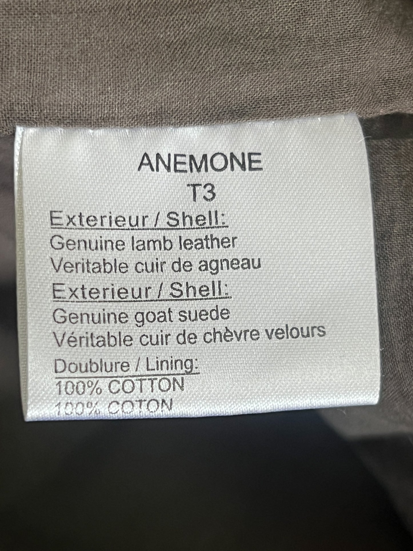 Top en Cuir Véritable BEL AIR ANEMONE - Kaki - T. 38 (M)