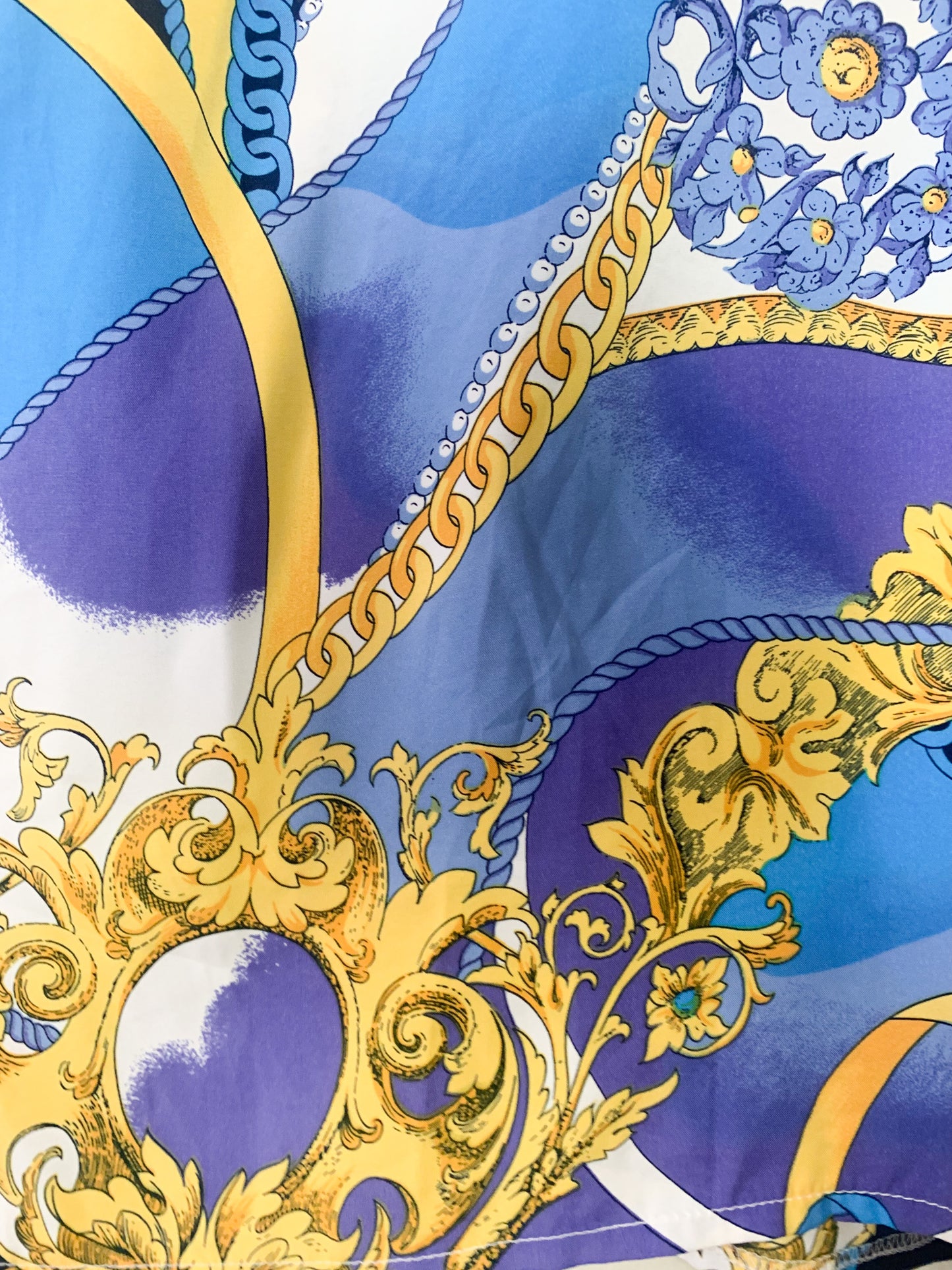 Chemisier imprimé « foulard » vintage Lewinger
