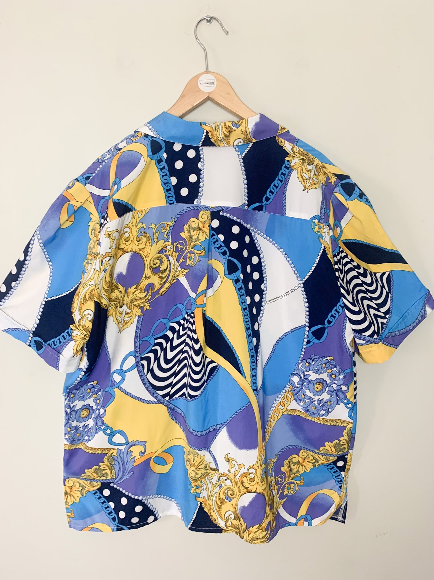 Chemisier imprimé « foulard » vintage Lewinger