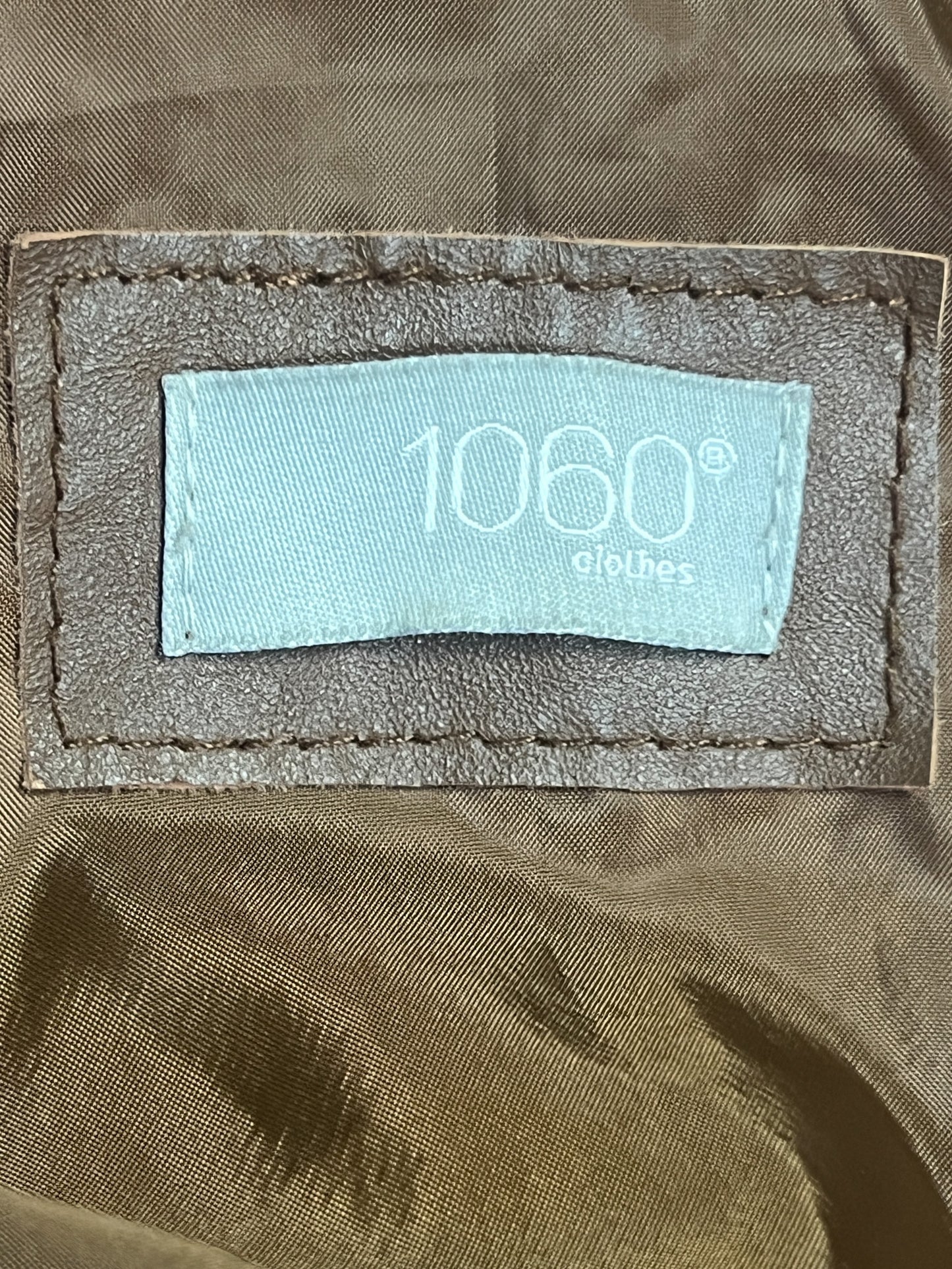 Veste Cuir d'Agneau Vintage Marron - Coupe Cintrée Asymétrique - T. 38