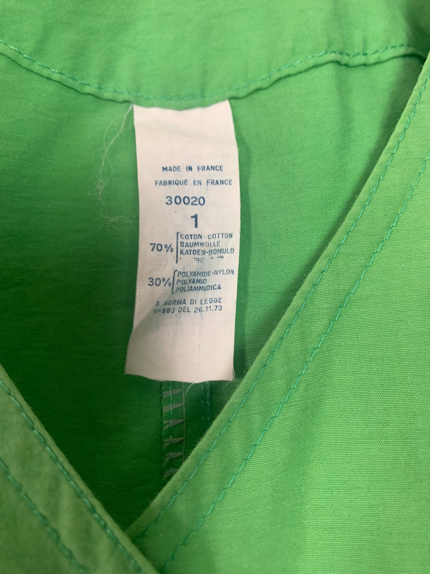 Combi-pantalon vert prairie vintage