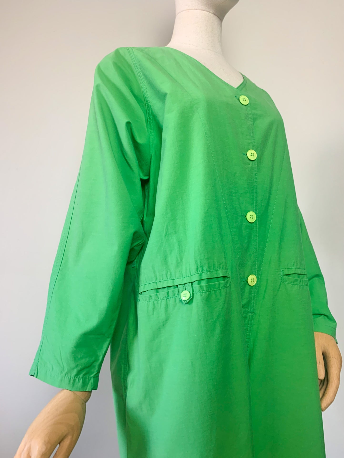 Combi-pantalon vert prairie vintage
