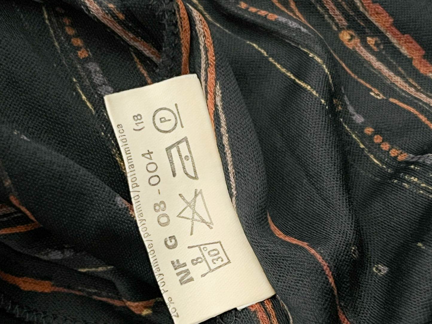 Robe Vintage Weill - Jerseys Listone - Imprimé Géométrique - T. 38 (M) - Acétate