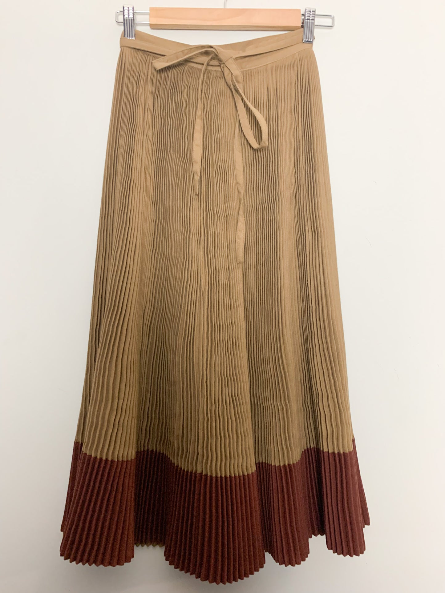 Jupe Vintage Emmanuelle Khanh - Midi Plissée Soleil - T. 32/34