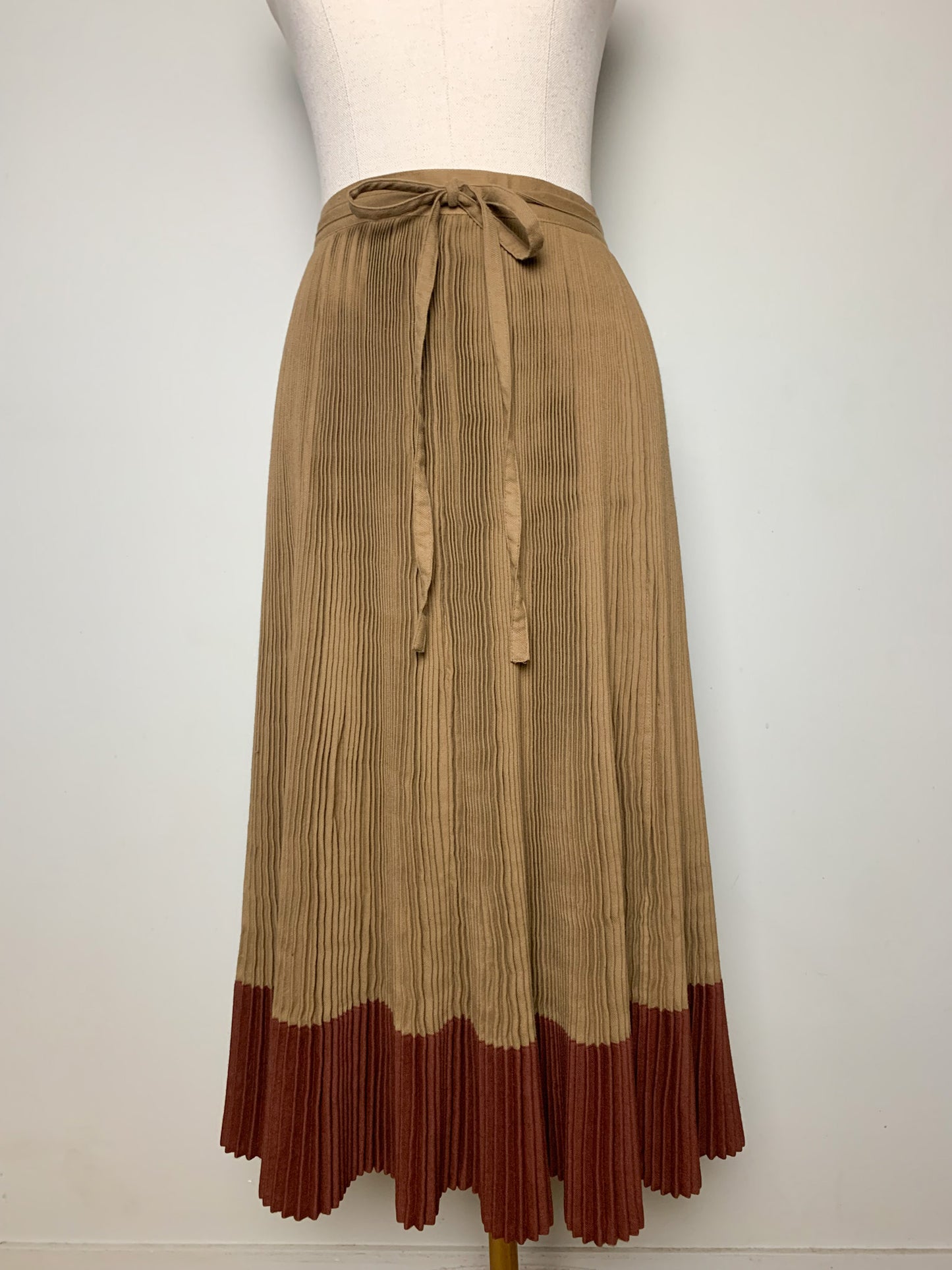 Jupe Vintage Emmanuelle Khanh - Midi Plissée Soleil - T. 32/34