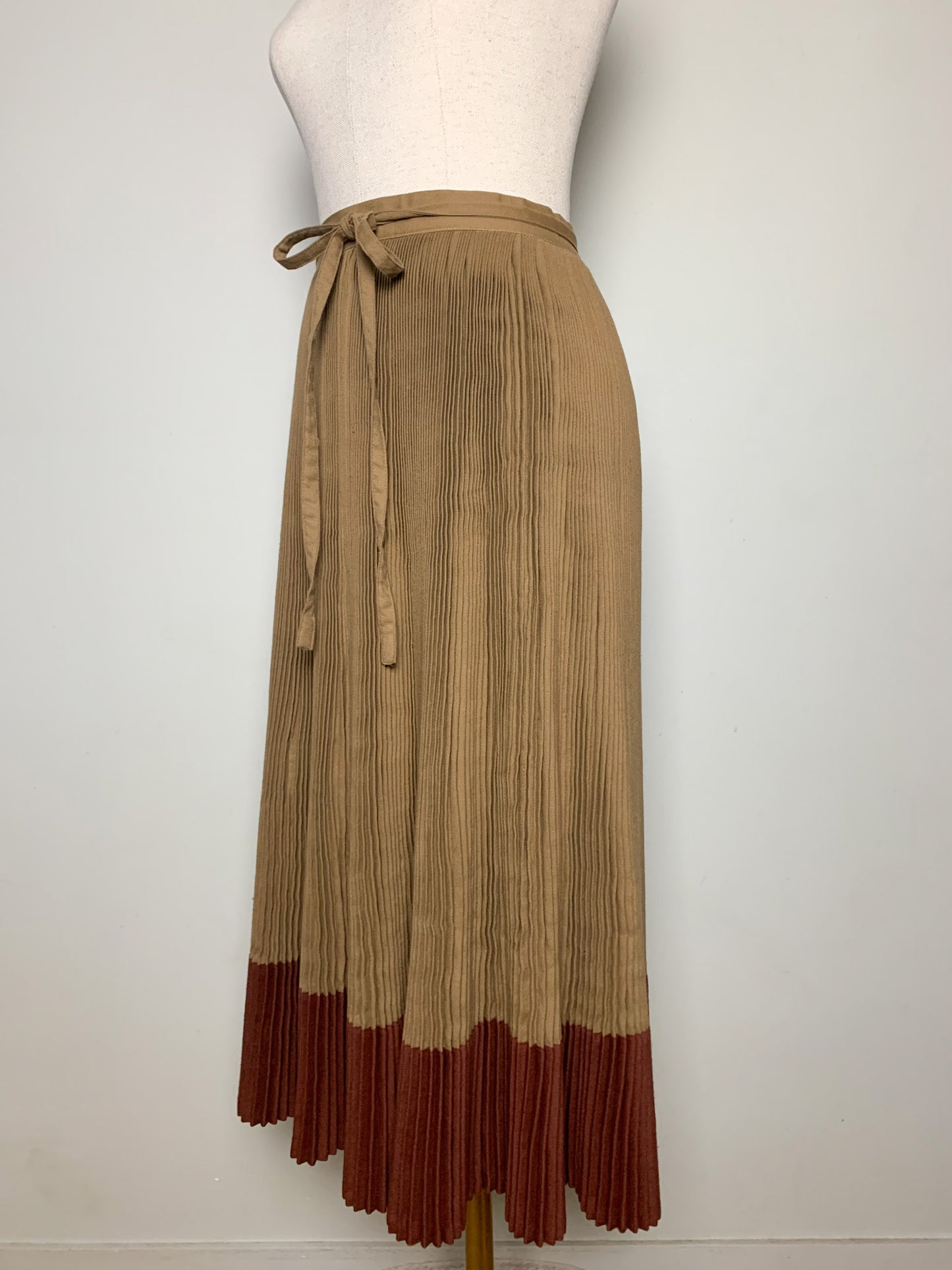 Jupe Vintage Emmanuelle Khanh - Midi Plissée Soleil - T. 32/34
