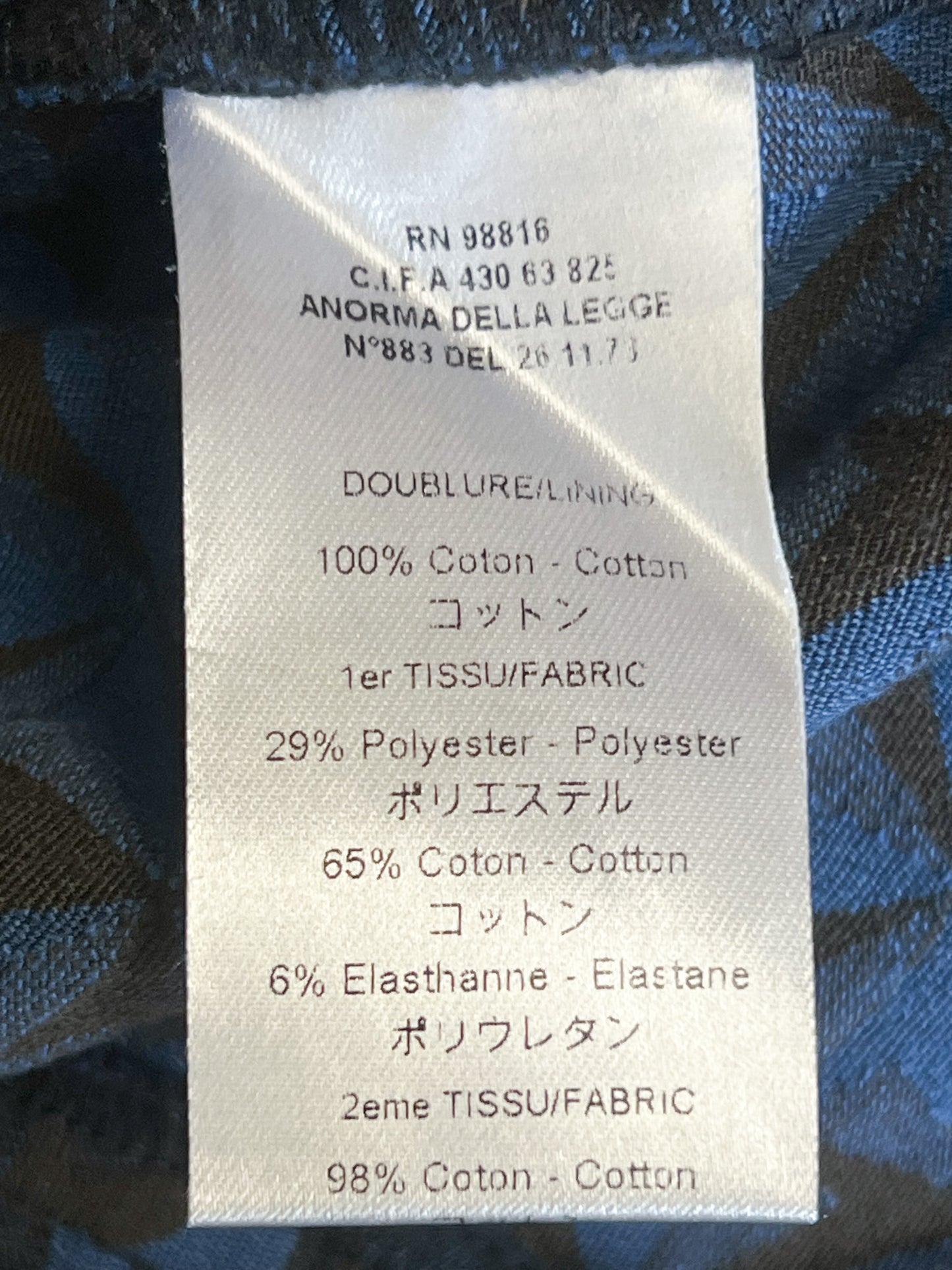 Robe Structurée Cotélac Chic Bleu & Noir – Décolleté V – Taille 42/44