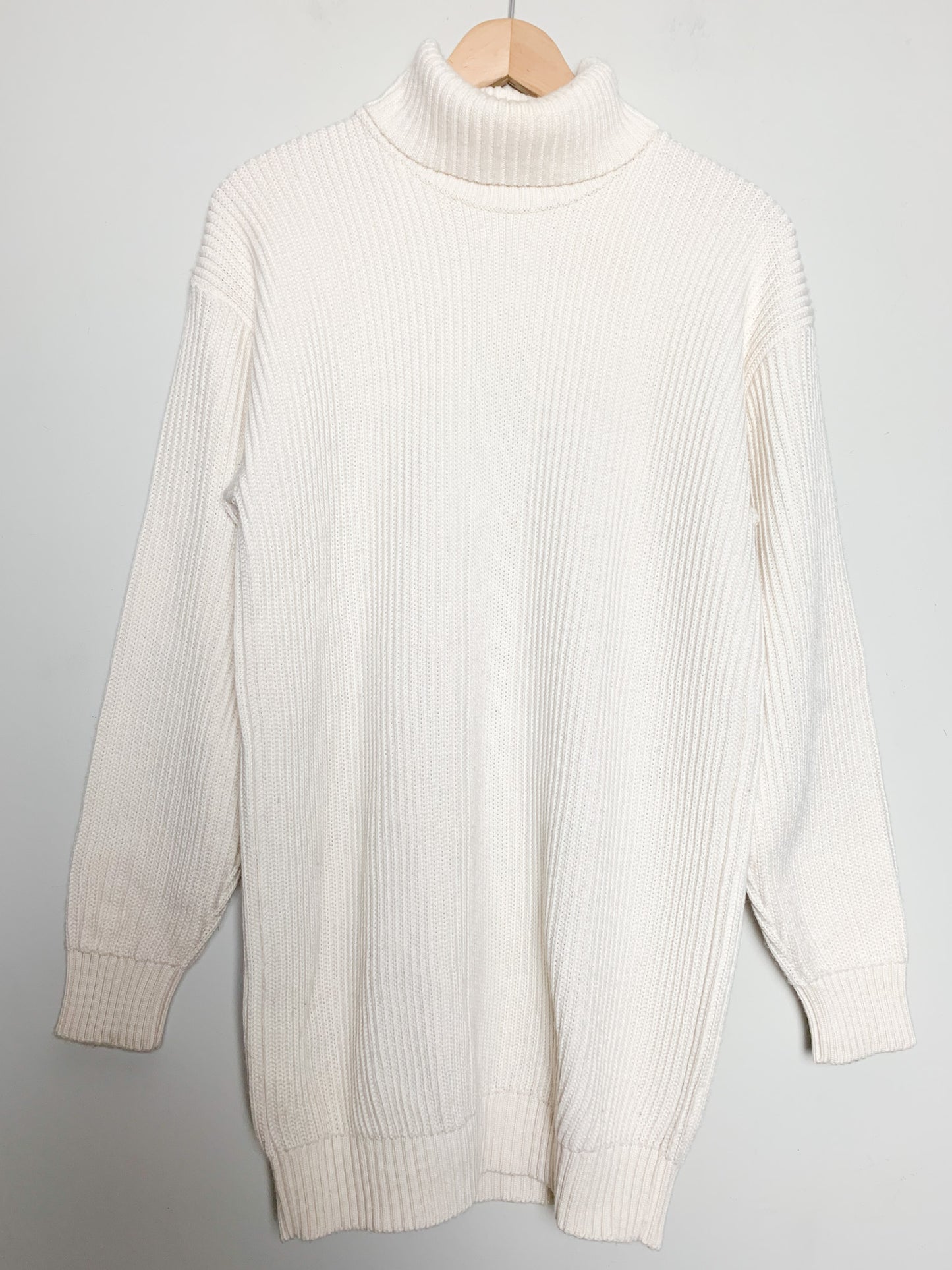 Robe Pull / Tunique AGNÈS B. 100% Coton Épais - Col Roulé - Made in France - T. XS-S
