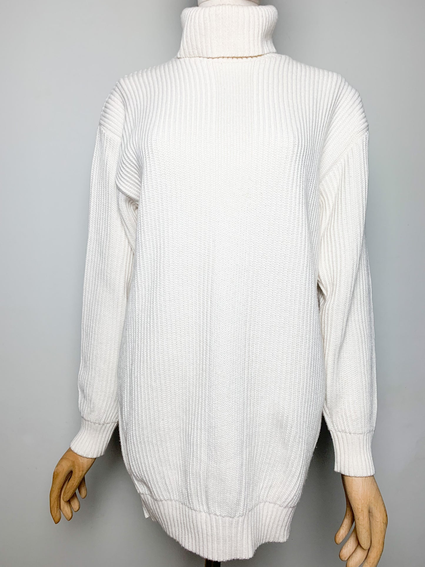Robe Pull / Tunique AGNÈS B. 100% Coton Épais - Col Roulé - Made in France - T. XS-S