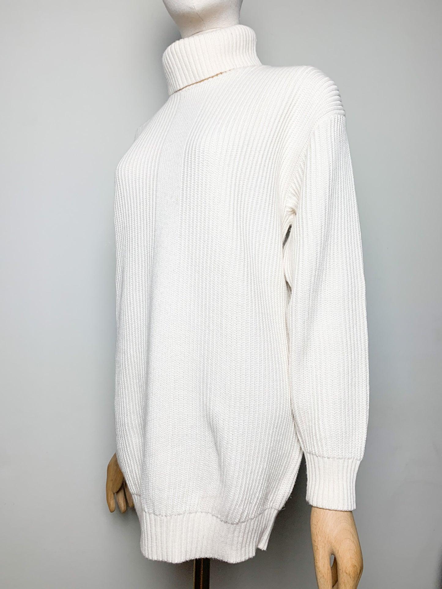 Robe Pull / Tunique AGNÈS B. 100% Coton Épais - Col Roulé - Made in France - T. XS-S