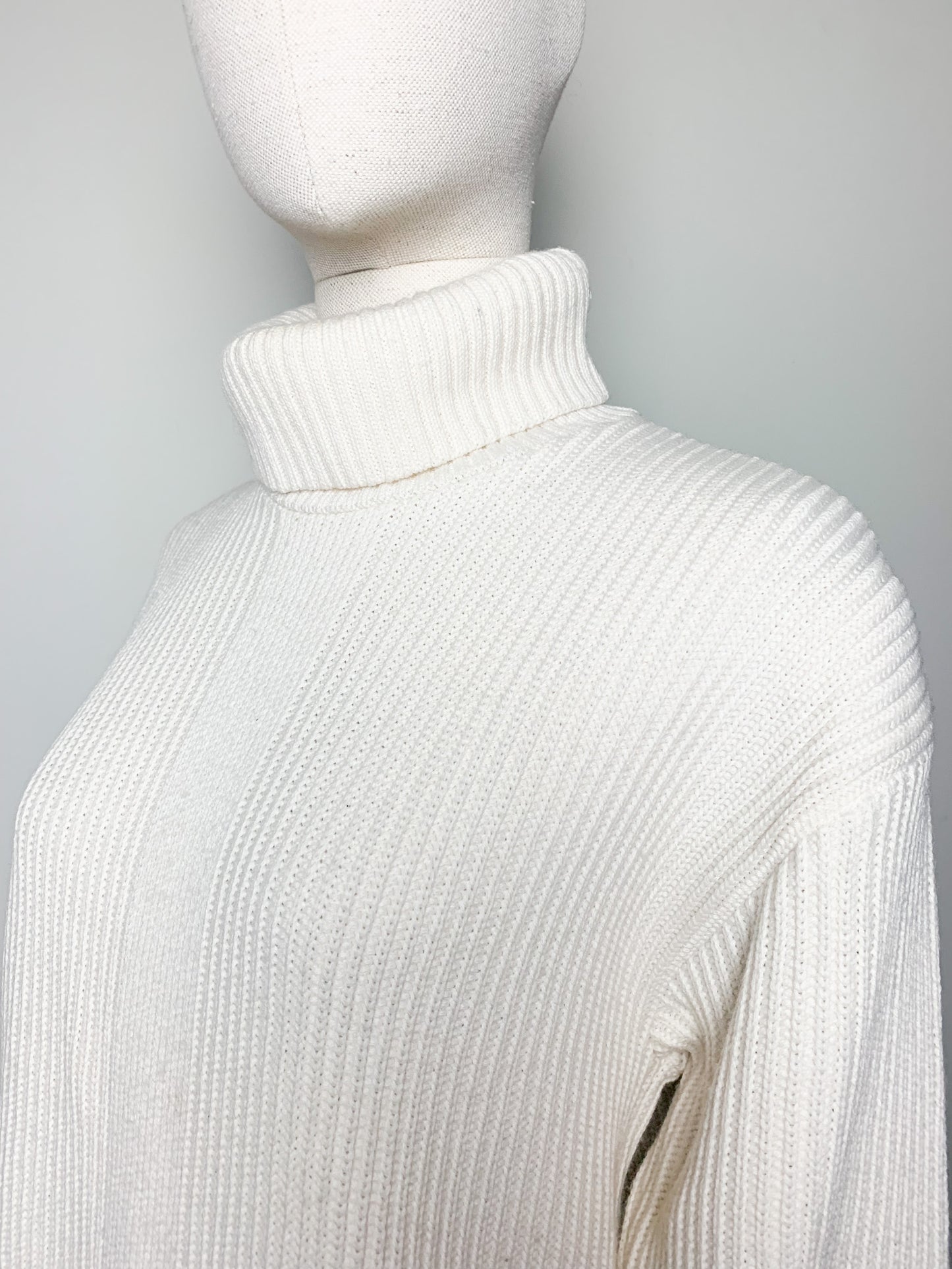 Robe Pull / Tunique AGNÈS B. 100% Coton Épais - Col Roulé - Made in France - T. XS-S