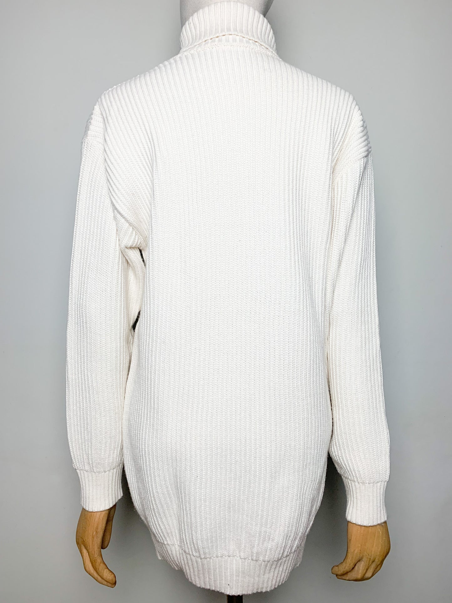 Robe Pull / Tunique AGNÈS B. 100% Coton Épais - Col Roulé - Made in France - T. XS-S