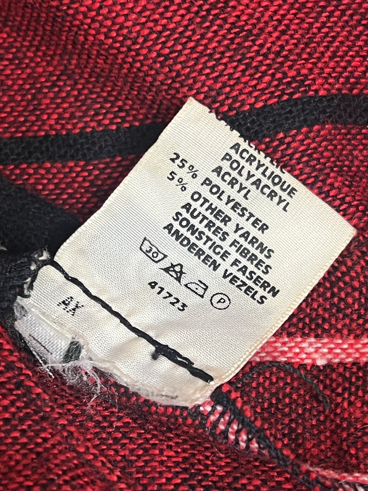 Robe VintageTartan Rouge & Noir - Coupe Ample/Oversize - T 38/40