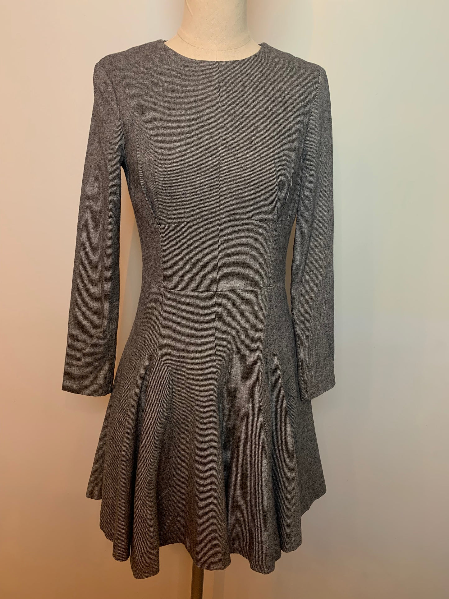 Robe courte structurée grise mélange laine & Other Stories