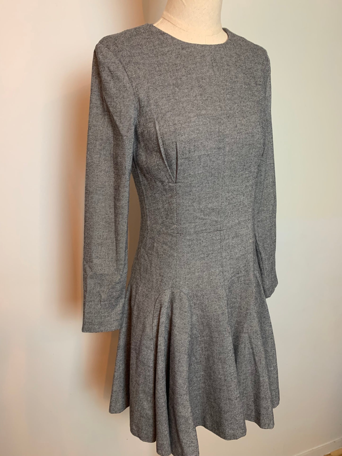 Robe courte structurée grise mélange laine & Other Stories