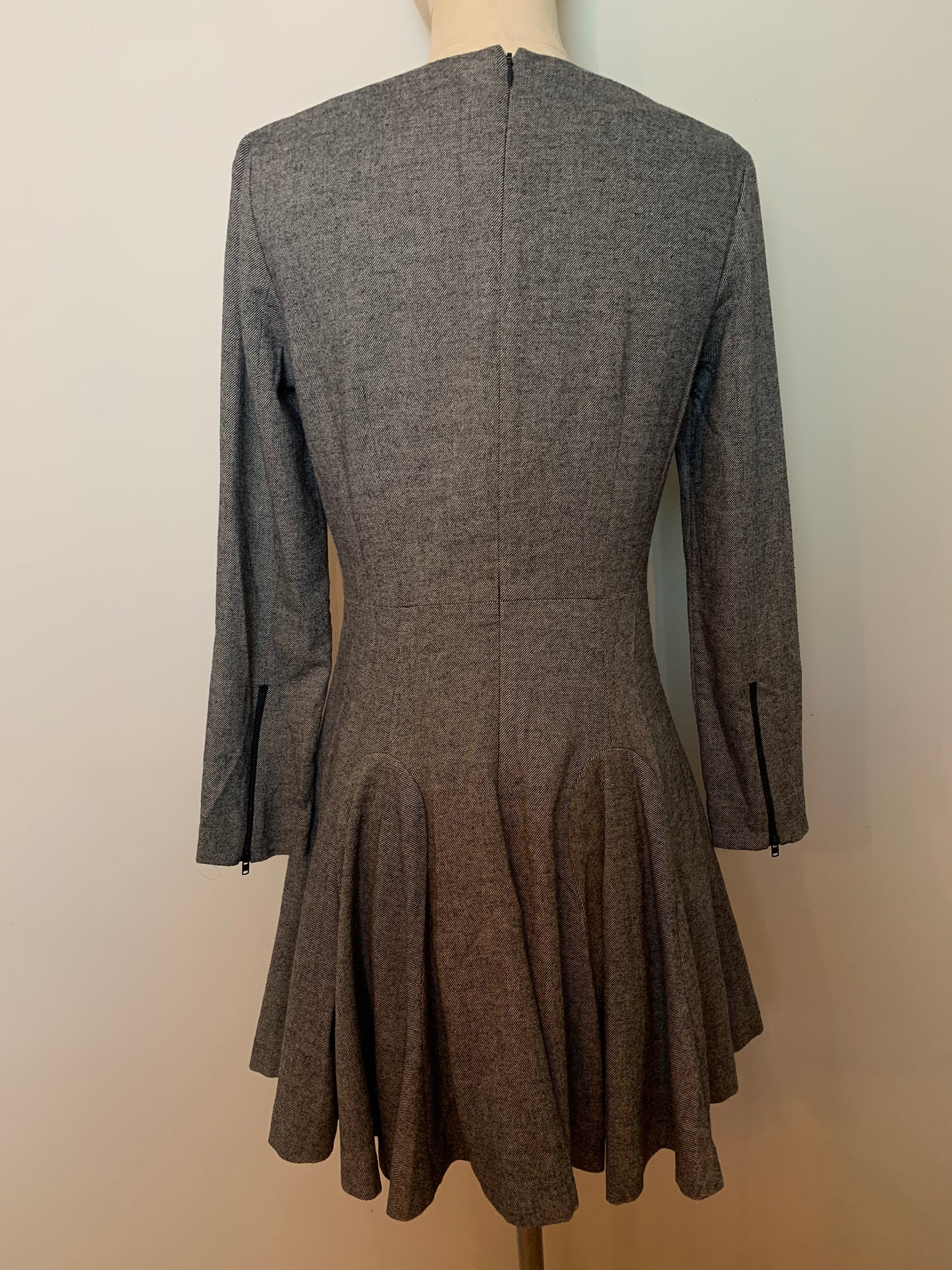 Robe courte structurée grise mélange laine & Other Stories