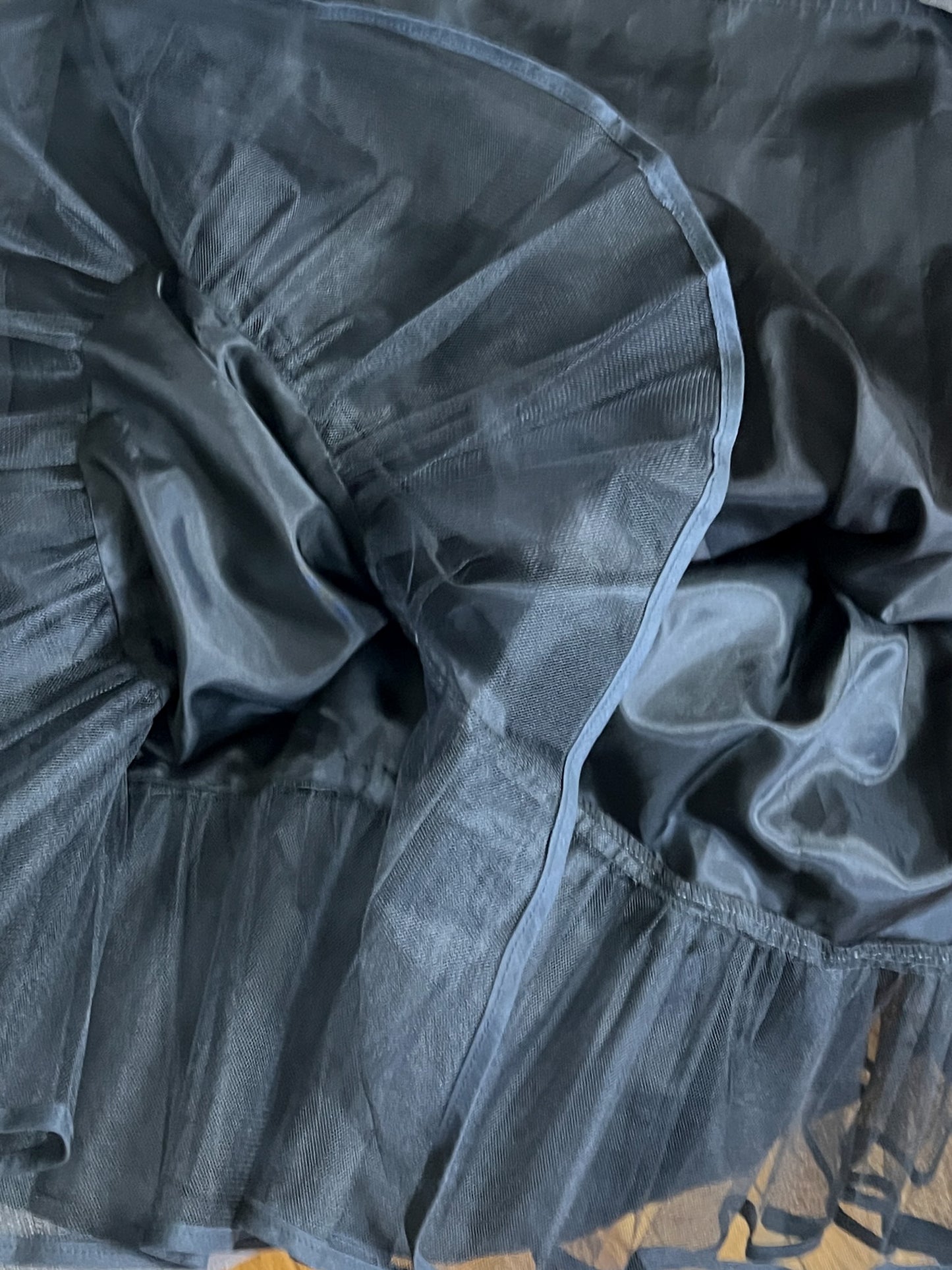 Robe de Cocktail Vintage années 80 Burton Impulsive "Chloe" - Velours & Tulle -Nœud au dos - T 38 (M)