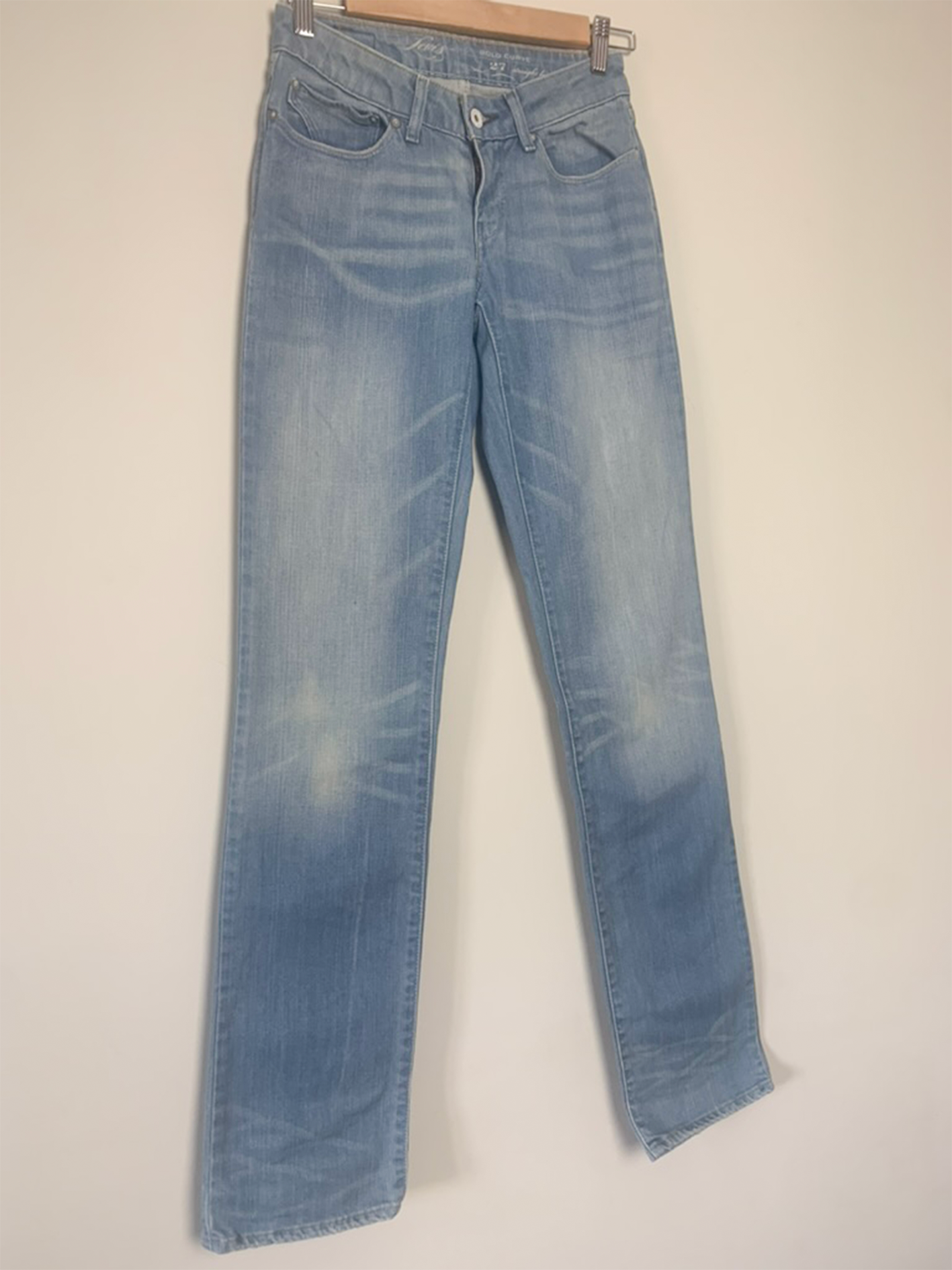Jean bold curve straight Levis