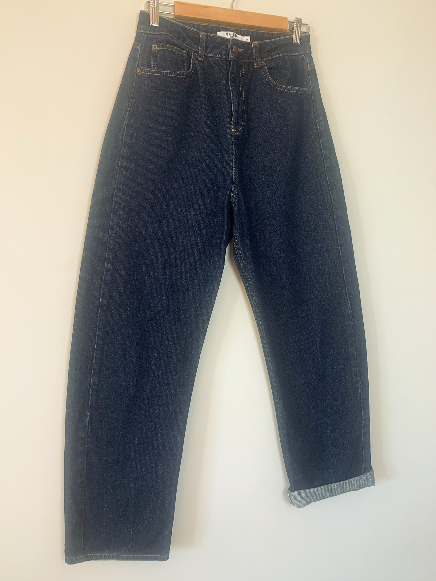 Jean femme mom indigo NA-KD