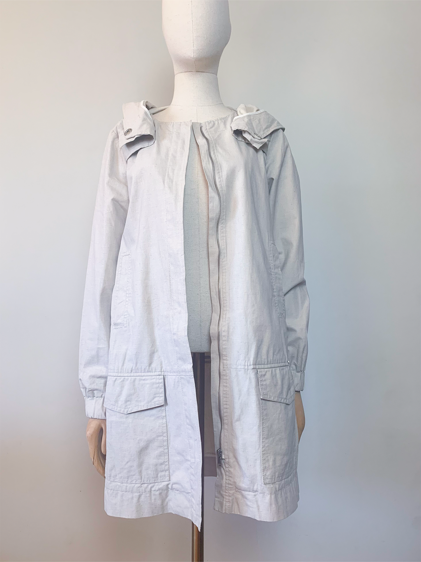 Parka imperméable en lin et coton Cop. Copine