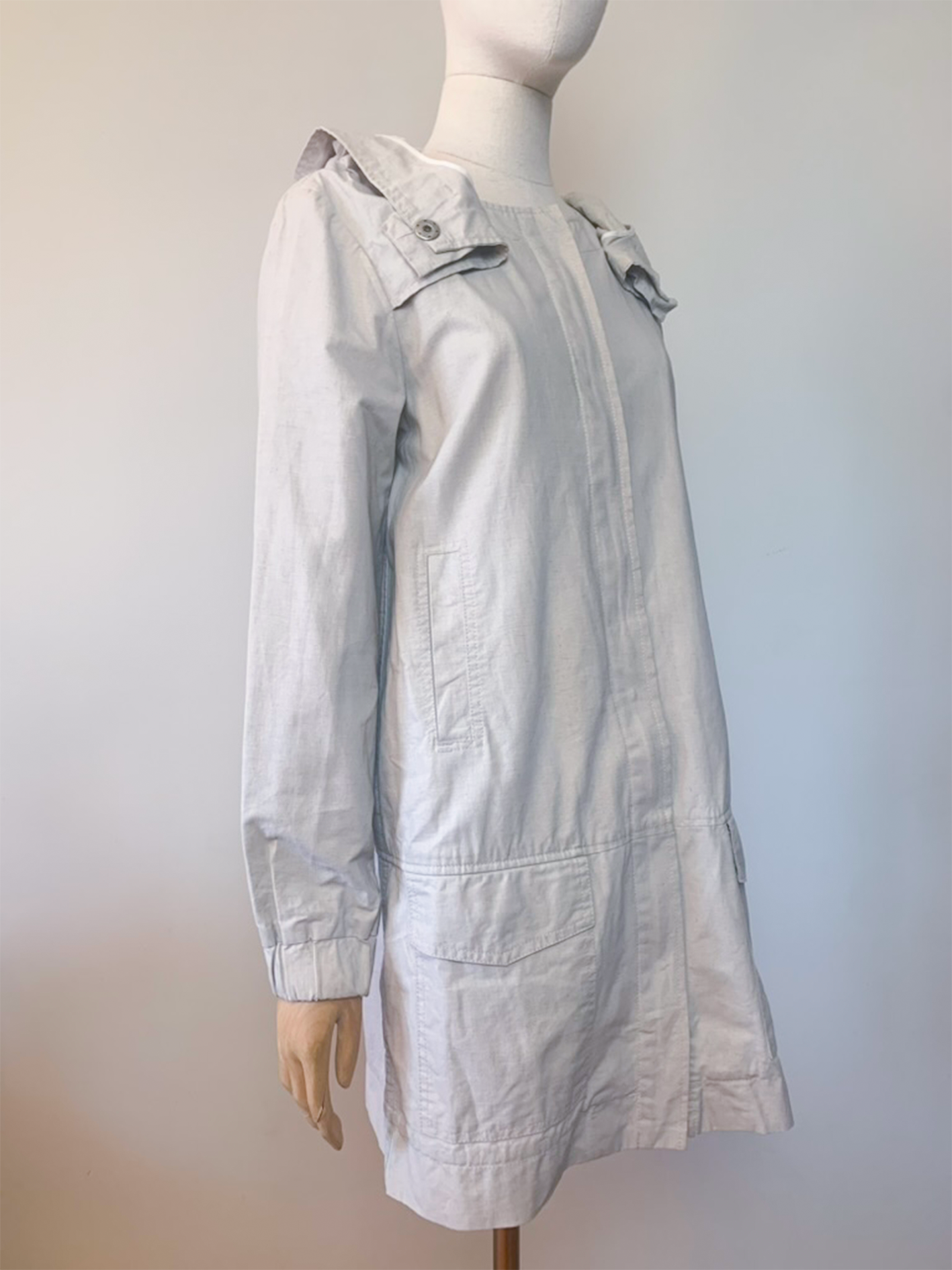 Parka imperméable en lin et coton Cop. Copine