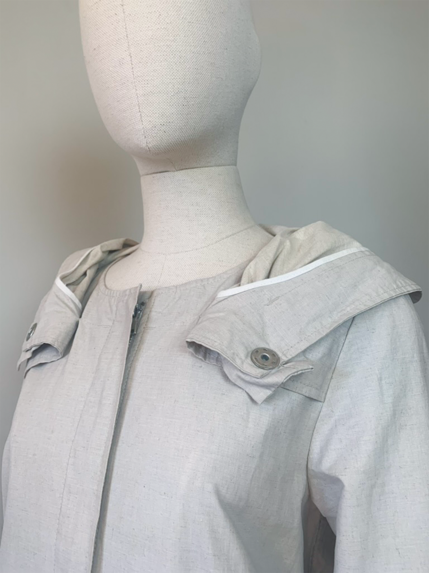 Parka imperméable en lin et coton Cop. Copine