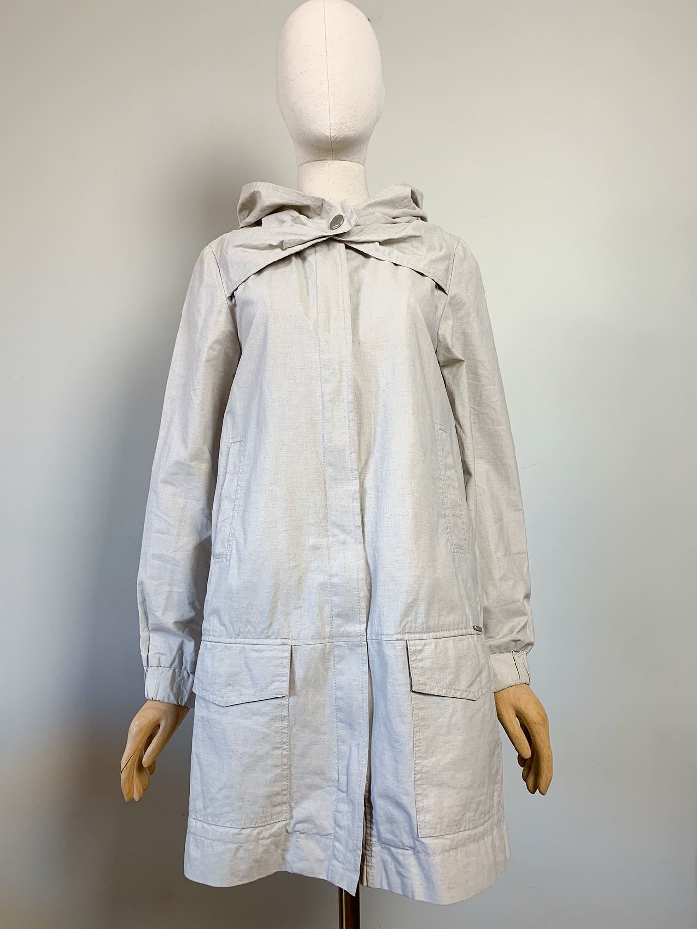Parka imperméable en lin et coton Cop. Copine