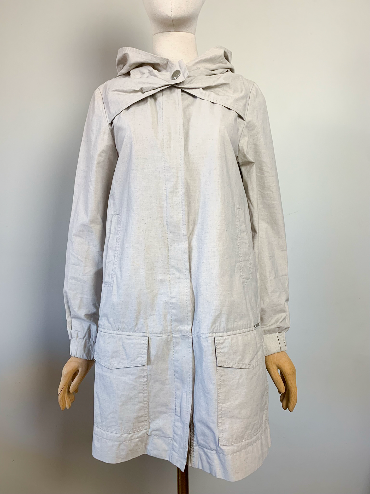 Parka imperméable en lin et coton Cop. Copine