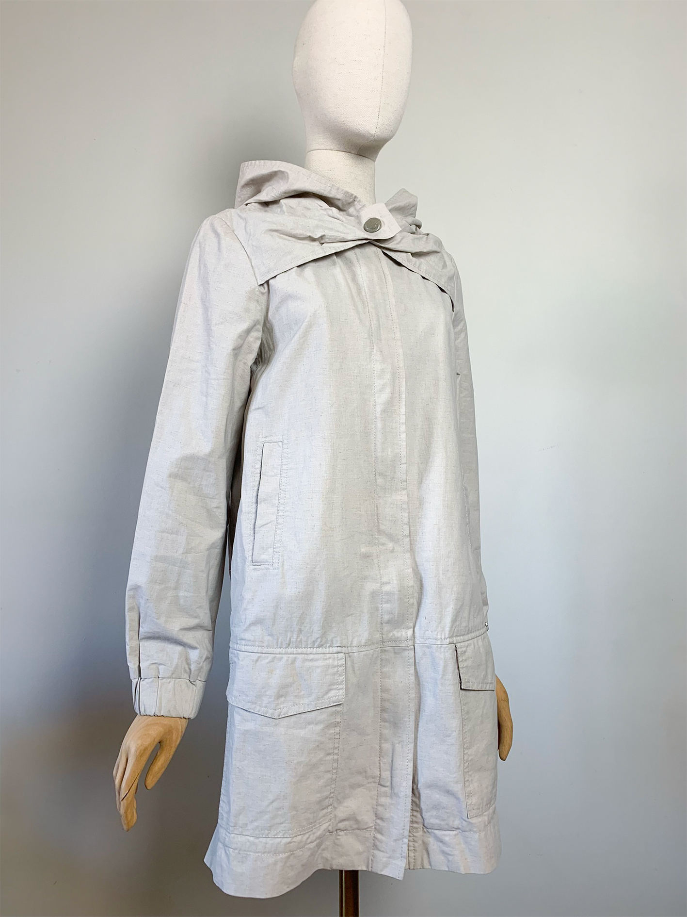 Parka imperméable en lin et coton Cop. Copine