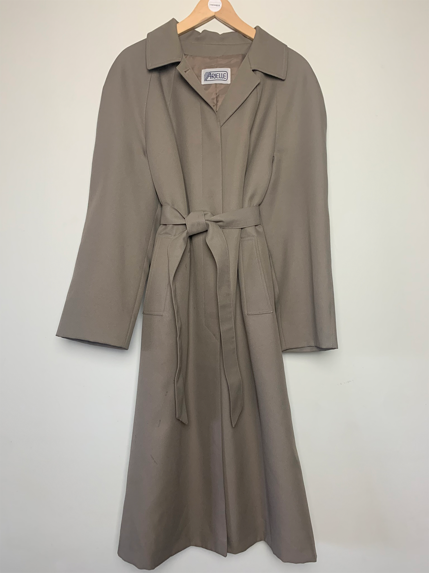 Manteau trench gris taupe vintage Arielle
