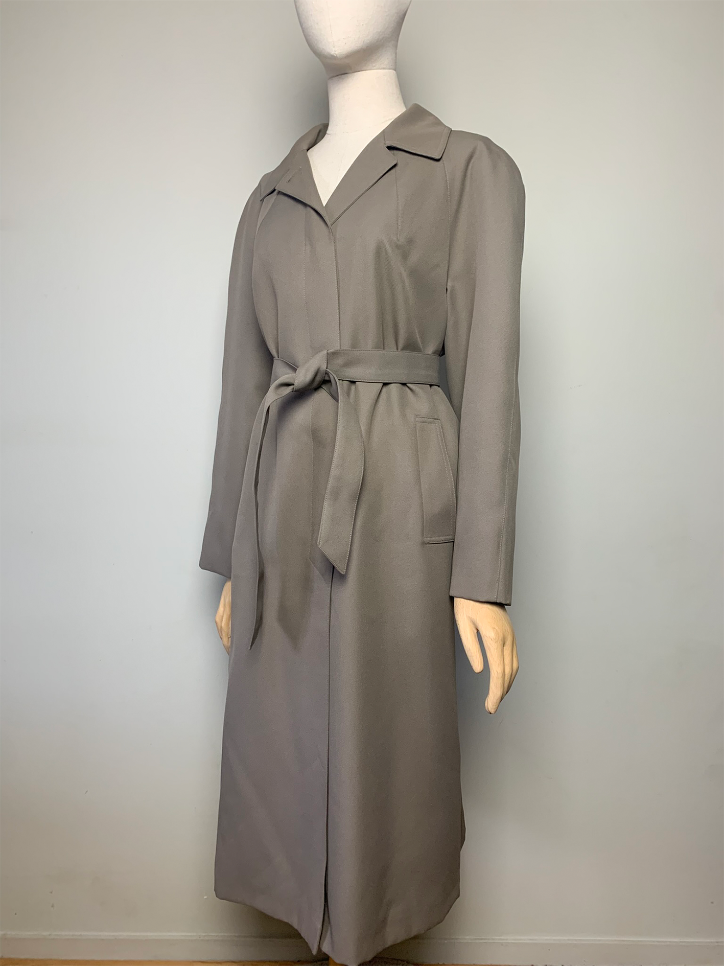 Manteau trench gris taupe vintage Arielle
